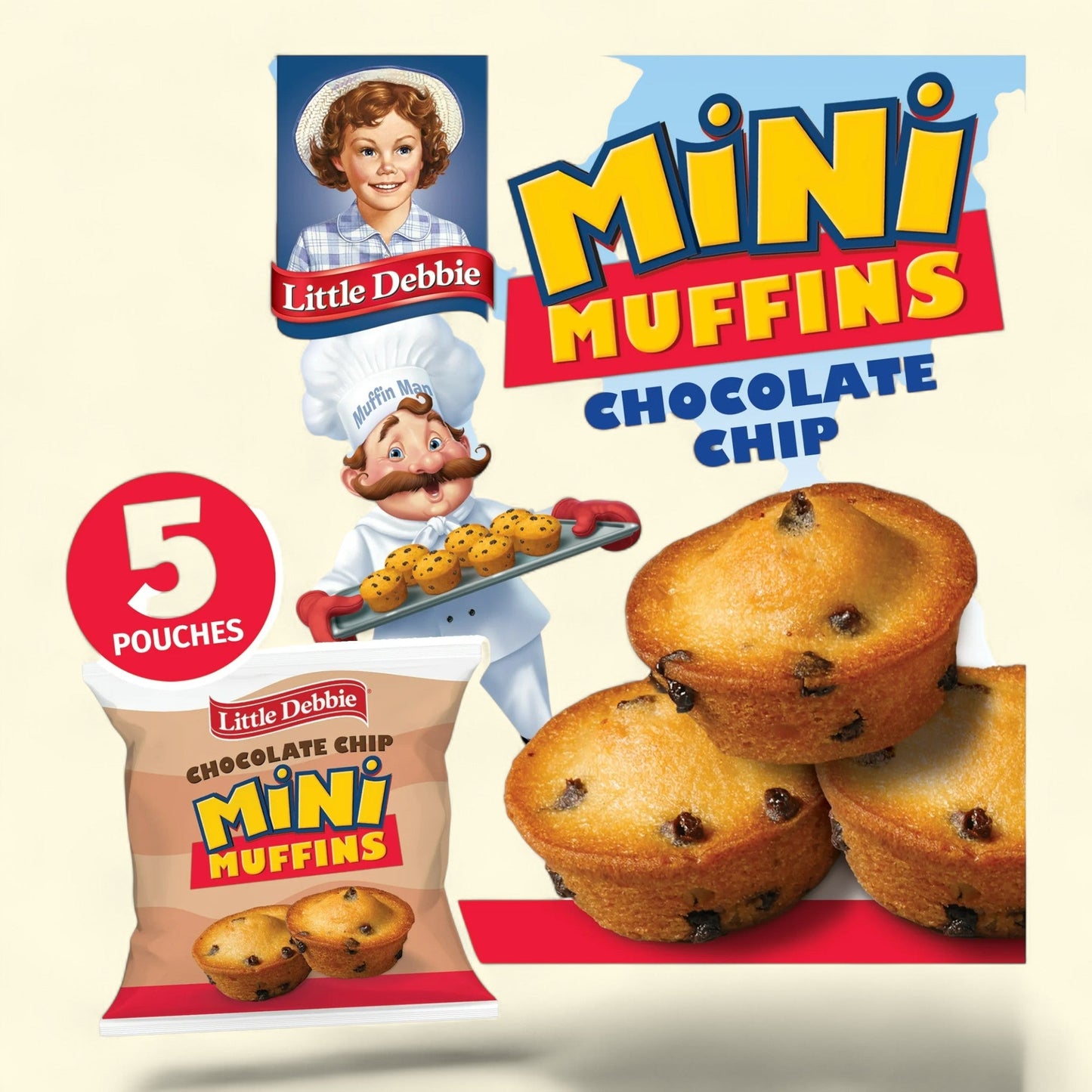 Little Debbie Chocolate Chip Mini Muffins, 8.44 oz