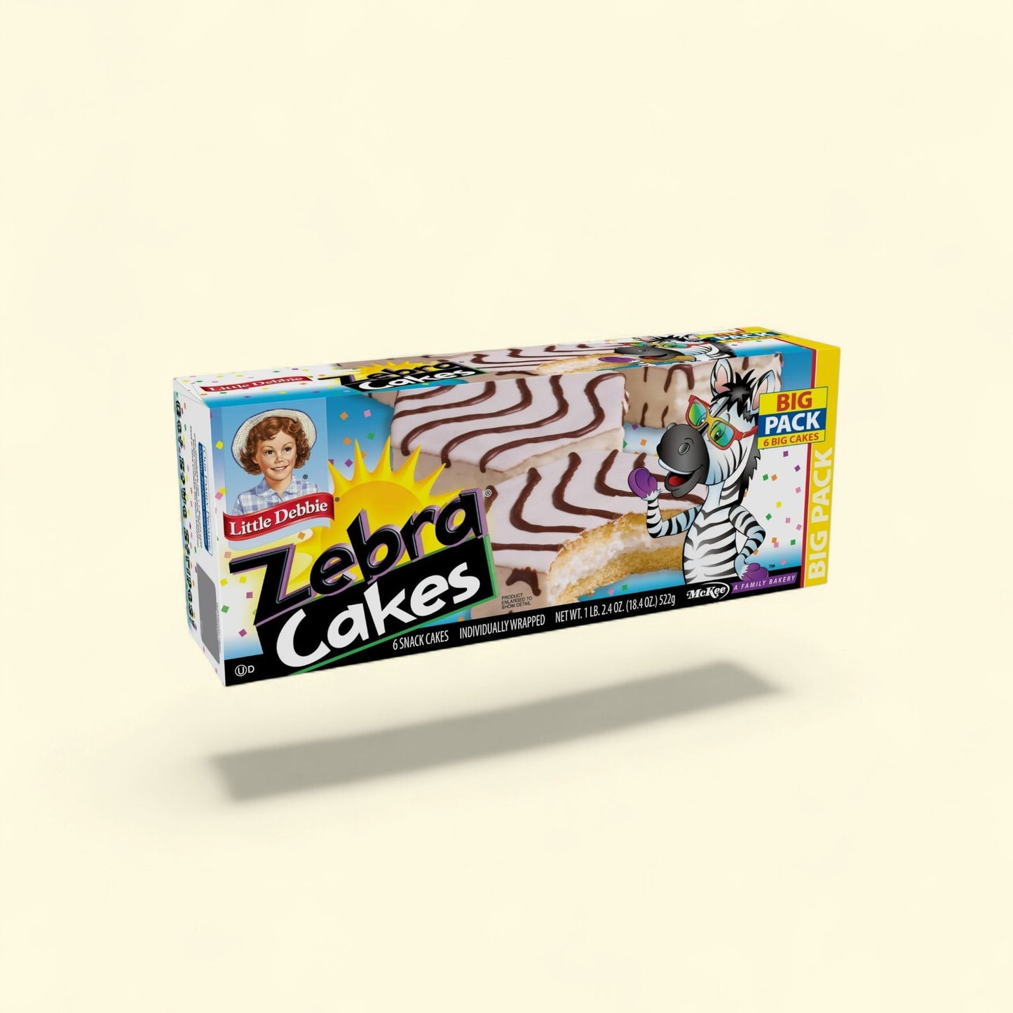 Little Debbie Zebra Cakes, 18.4 oz (6 count) — authentic US product shipped worldwide by Treatspree