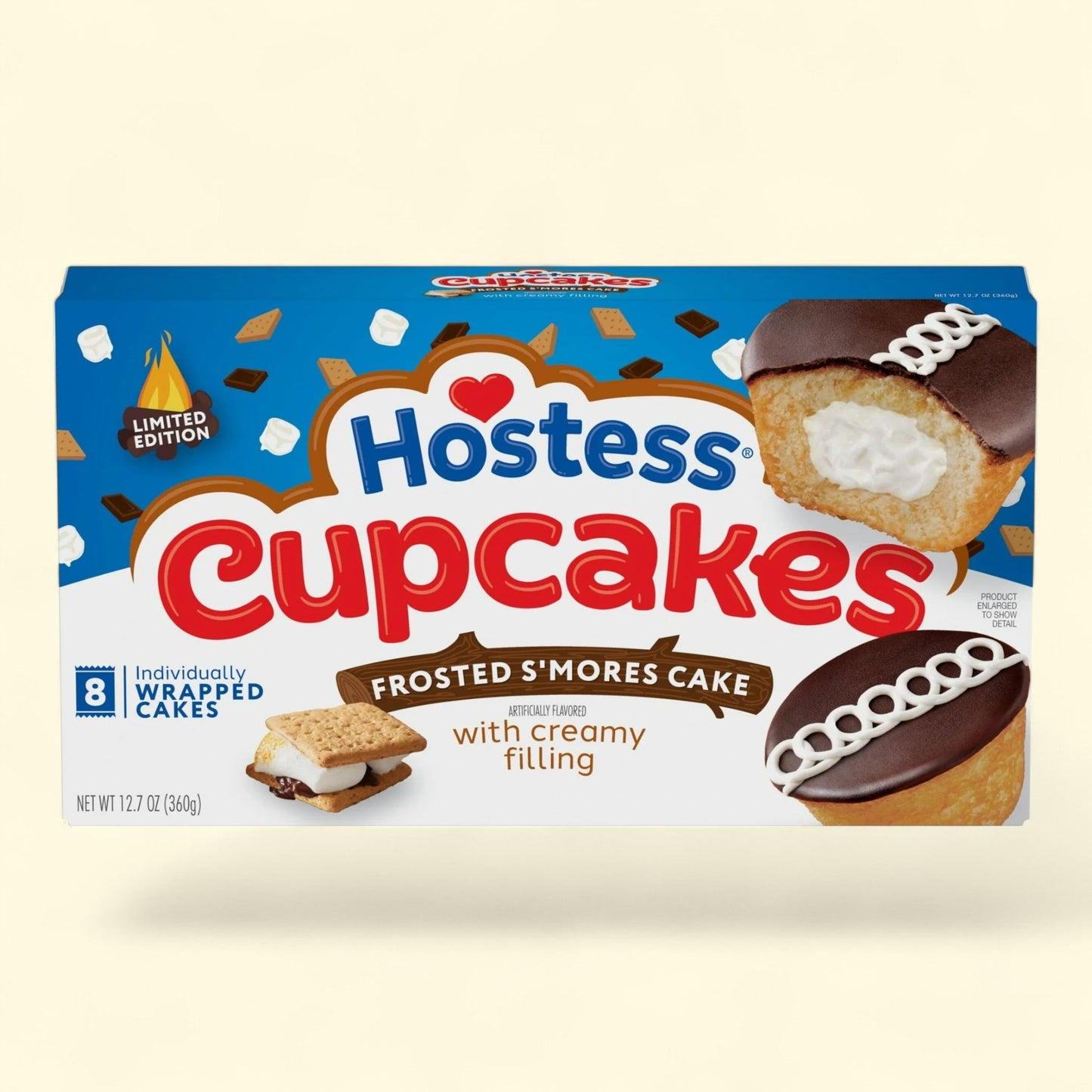 Hostess S'mores Cupcakes, 12.7 oz — authentic US product shipped worldwide by Treatspree
