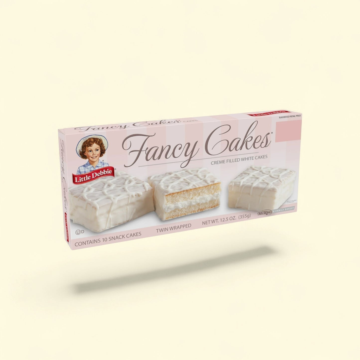 Little Debbie Fancy Cakes, Crème Filled White Cakes, 12.5 oz — authentic US product shipped worldwide by Treatspree