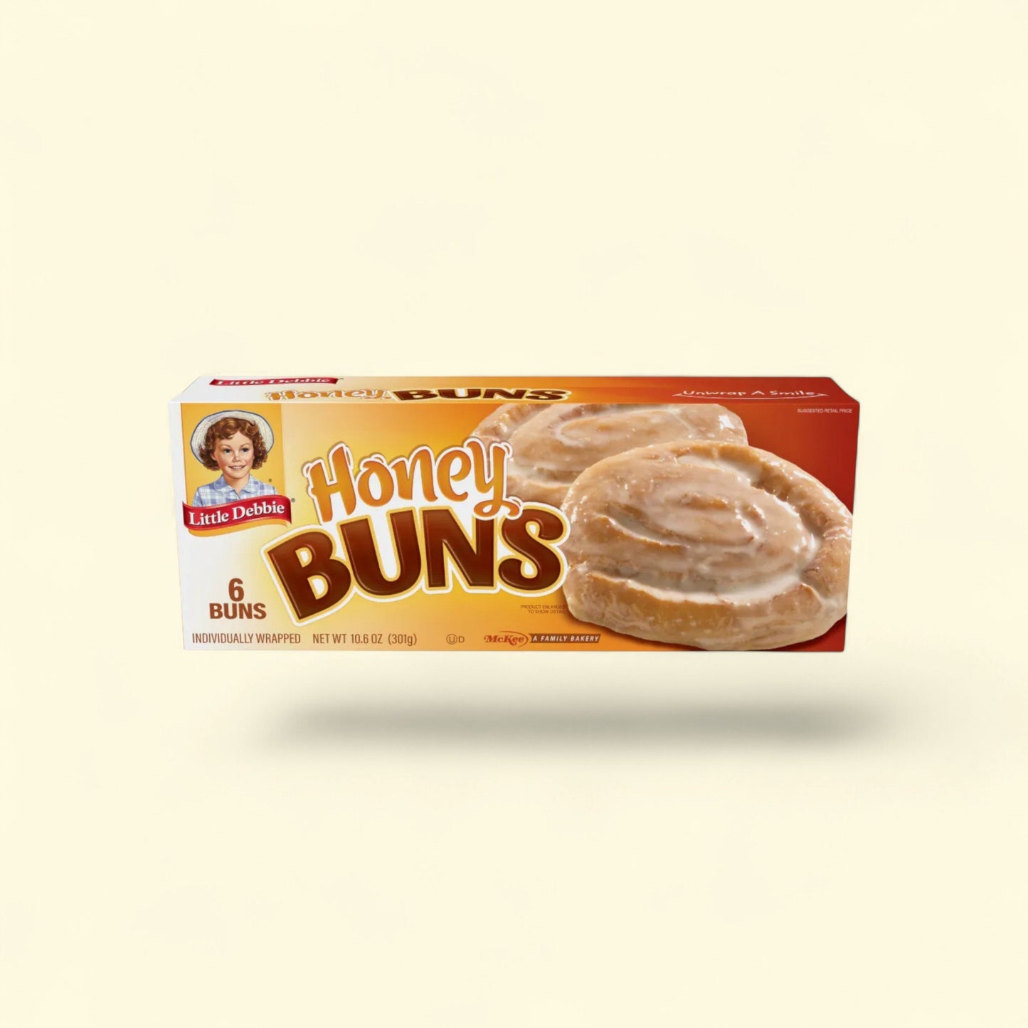 Little Debbie Honey Buns, Regular Size, 6 ct /, 6 ct / 1.76 oz — authentic US product shipped worldwide by Treatspree