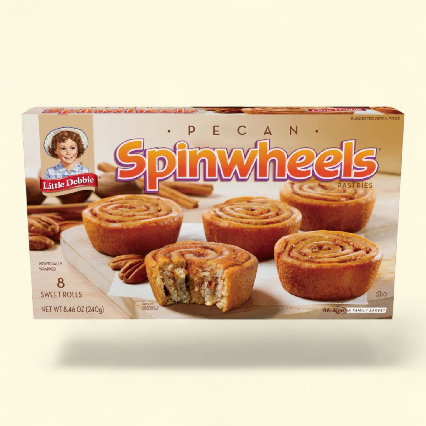 Little Debbie Pecan Spinwheels Sweet Rolls, Regular Size