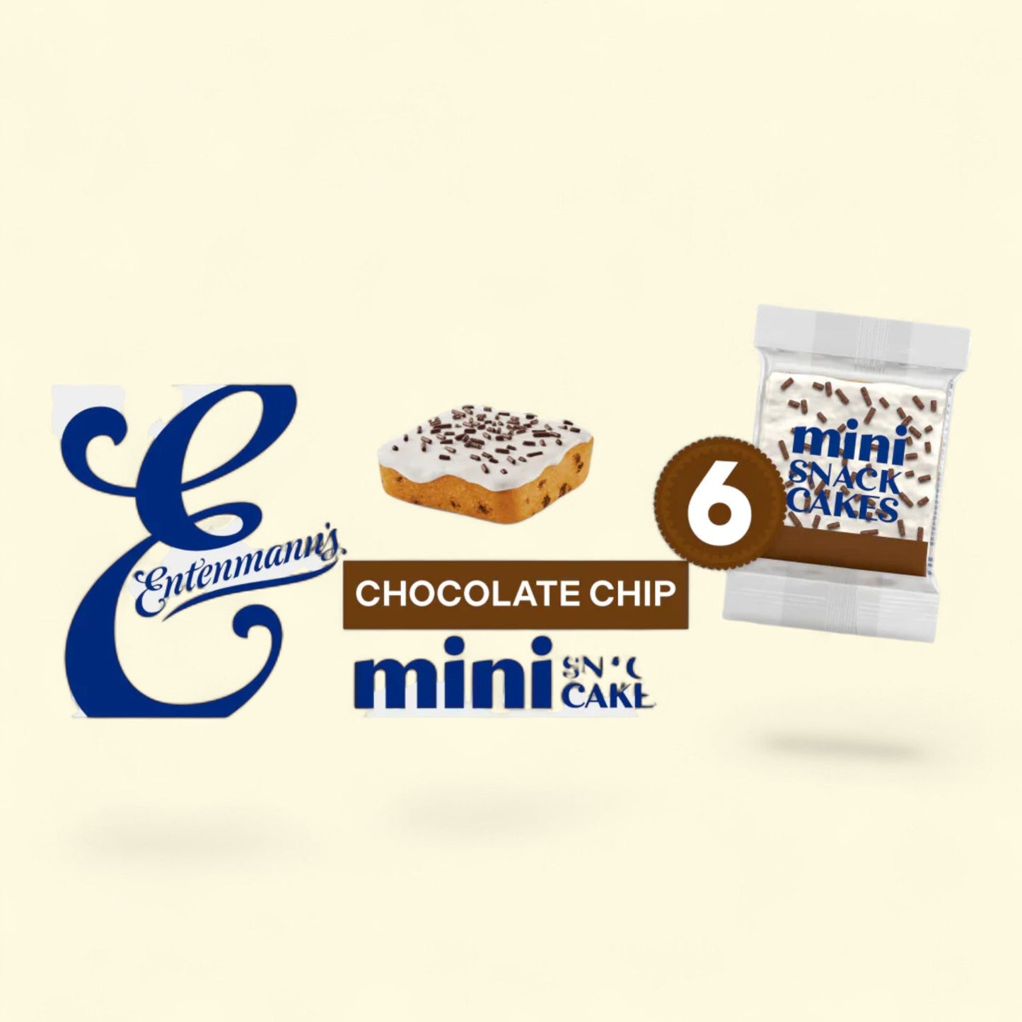 Entenmann's Chocolate Chip Mini Snack Cakes, 12 pack