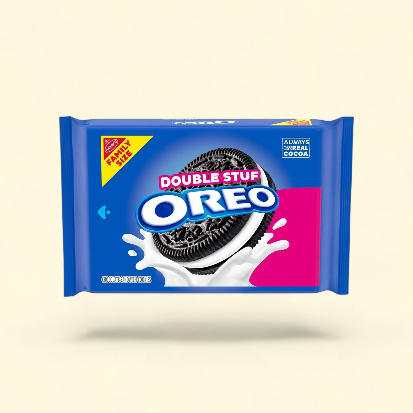OREO Double Stuf Chocolate Sandwich Cookies, Family Size, 18.71 oz — authentic US product shipped worldwide by Treatspree