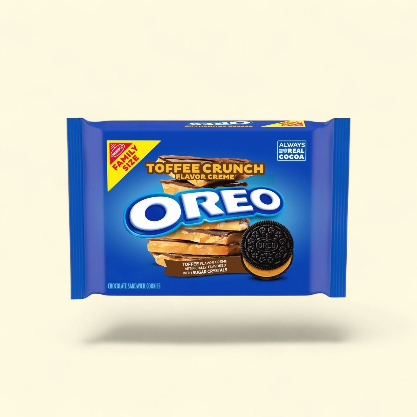 OREO Toffee Crunch Creme Chocolate Sandwich Cookies, Family Size, 1... — authentic US product shipped worldwide by Treatspree
