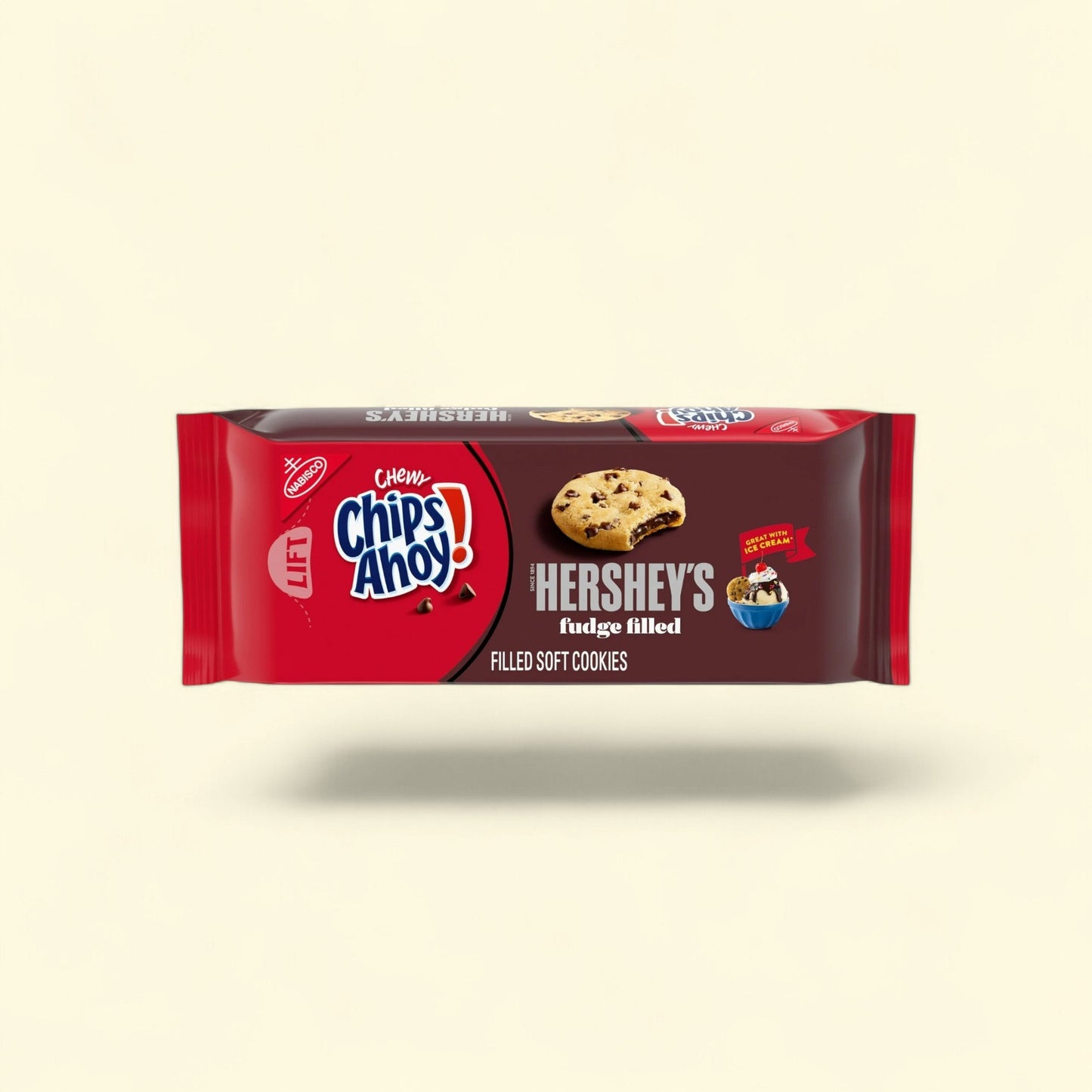 Chips Ahoy! Chewy Hershey's Fudge Filled Soft Cookies, 9.6 oz — authentic US product shipped worldwide by Treatspree
