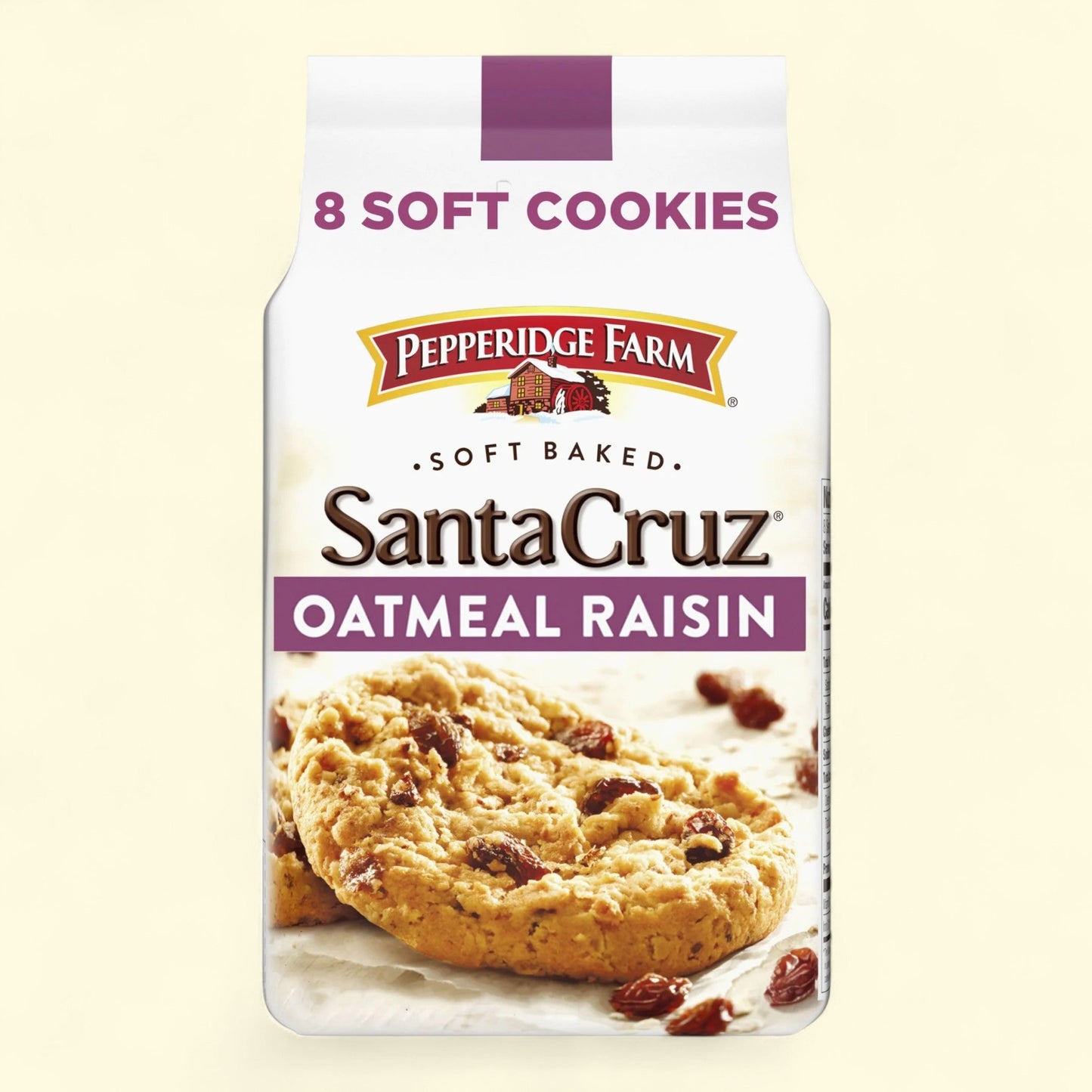 Pepperidge Farm Soft Baked Oatmeal Raisin Cookies, 8.6 oz Bag