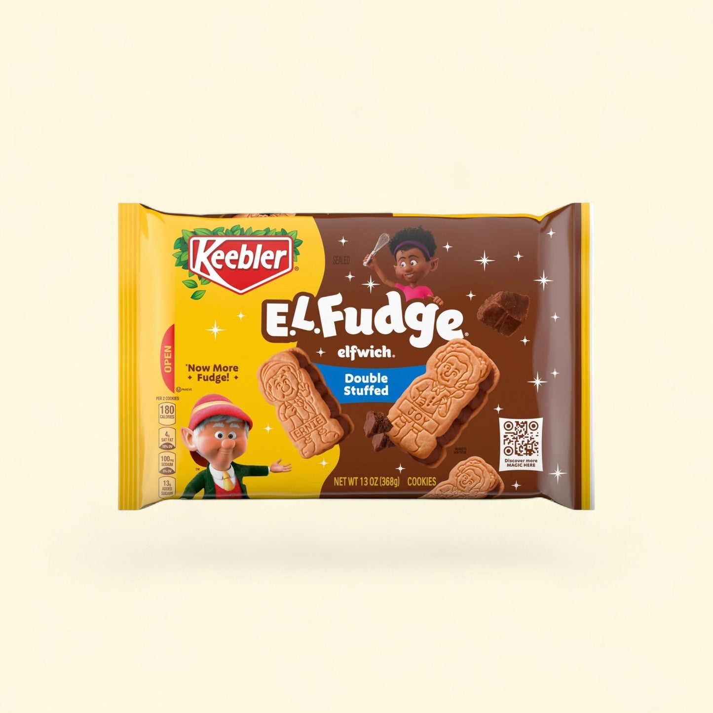 Keebler E.L. Fudge Double Stuffed Elfwich Cookies, 13 oz — authentic US product shipped worldwide by Treatspree
