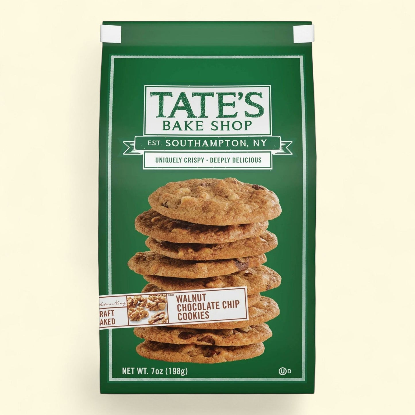 Tate's Bake Shop Walnut Chocolate Chip Cookies, 7 oz