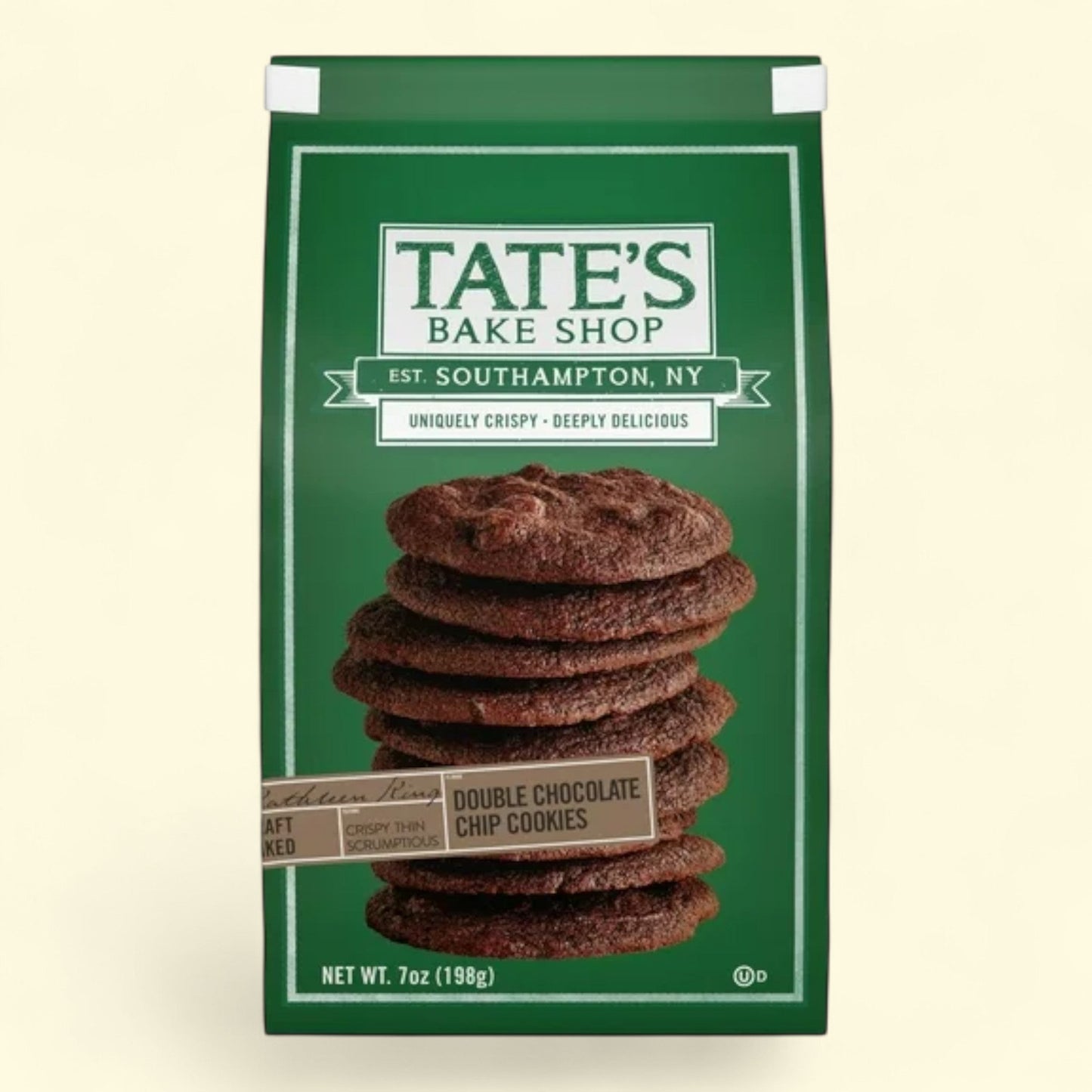 Tate's Bake Shop Double Chocolate Chip Cookies, 7 oz