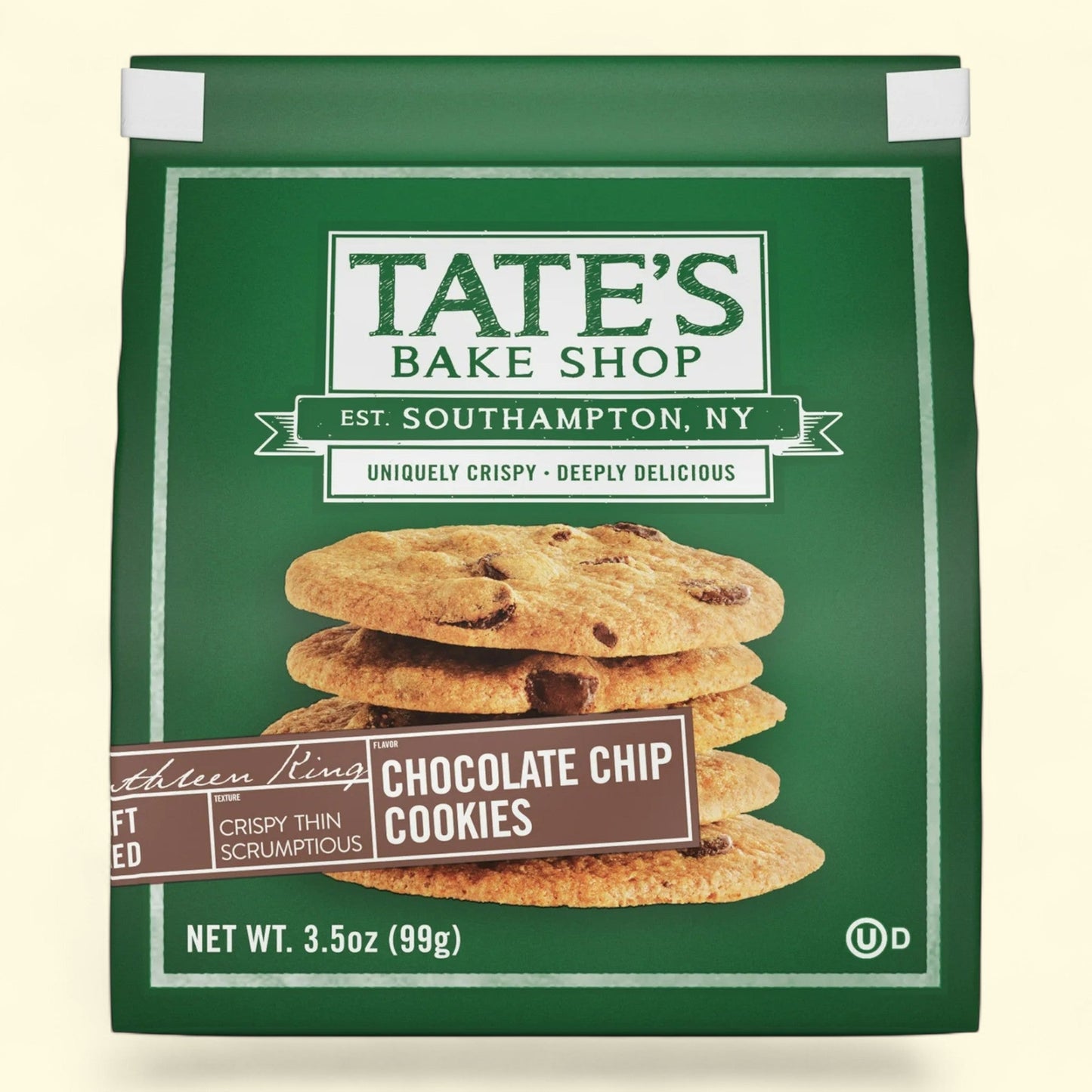 Tate's Bake Shop Chocolate Chip Cookies, 3.5 oz