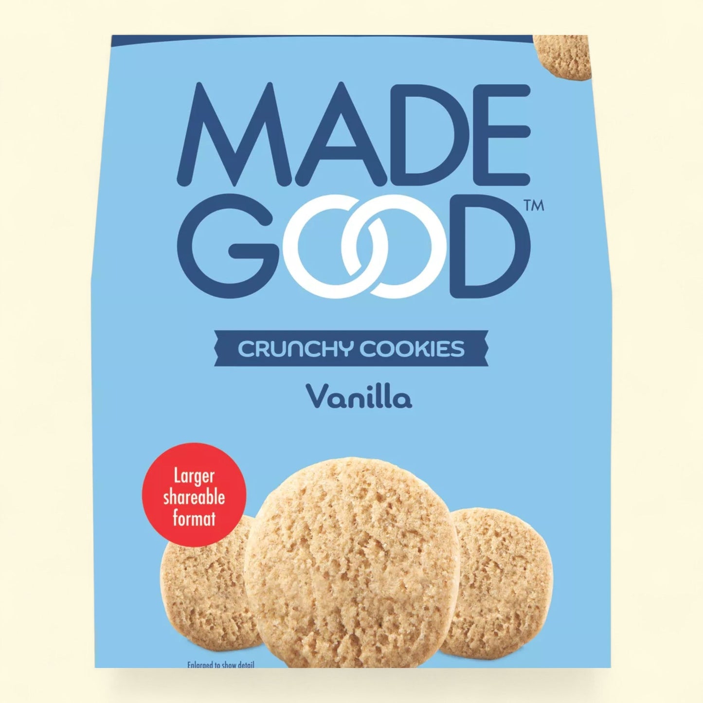 MadeGood Vanilla Cookies, 7oz