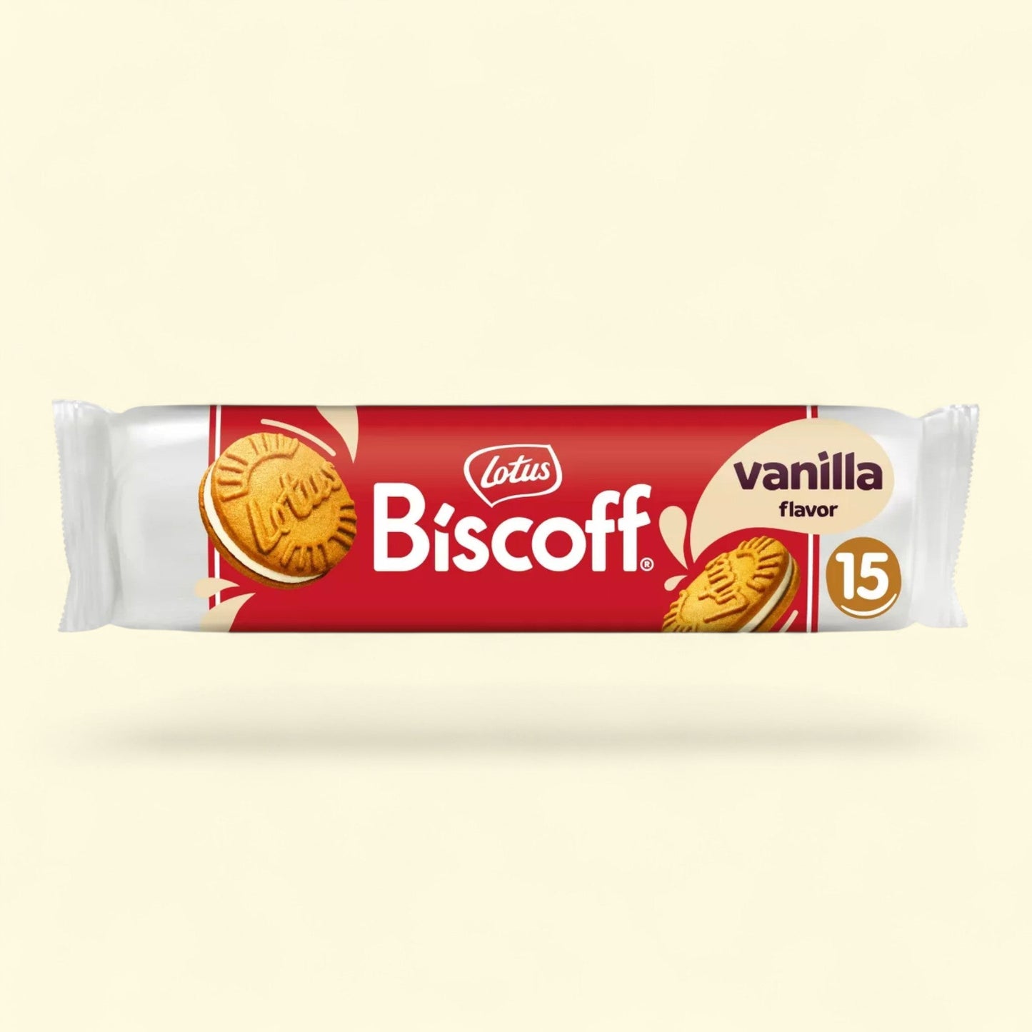 Biscoff Lotus Sandwich Vanilla Cream Cookies, 5.29oz
