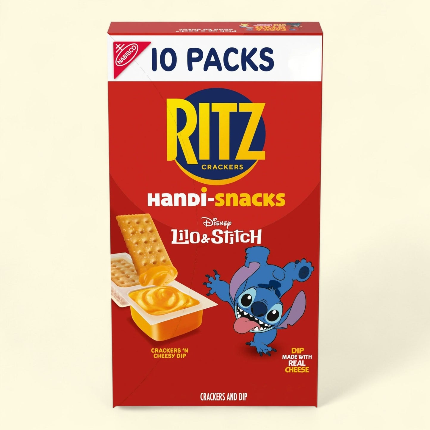 Handi-Snacks RITZ Crackers 'N Cheesy Dip Snack Packs, 10 Snack Packs -> Handi-Snacks RITZ Crackers 'N Cheesy Dip, 10 Snack Packs
