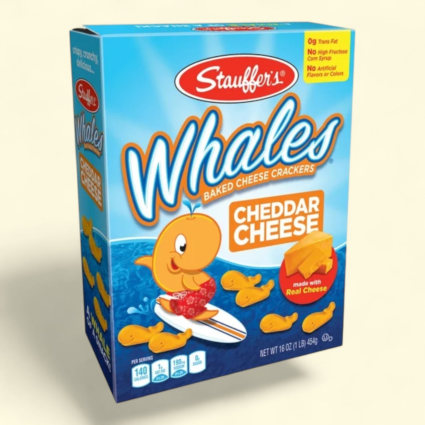Stauffer's Whales Baked Cheddar Cheese Crackers, 16 oz