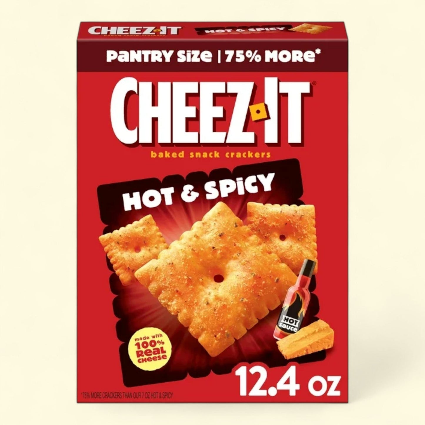 Cheez-It Hot and Spicy Cheese Crackers, 12.4 oz