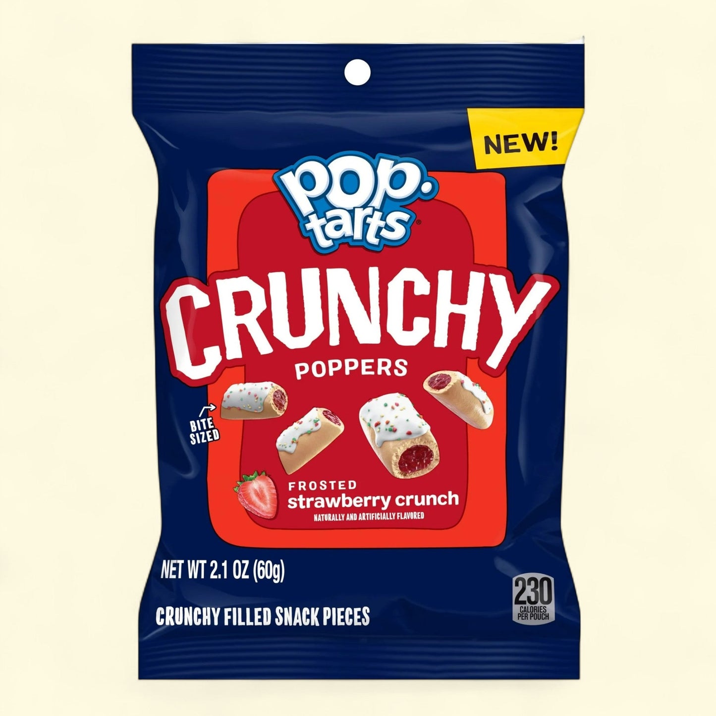 Pop-Tarts Crunchy Poppers Frosted Strawberry, 2.1 oz