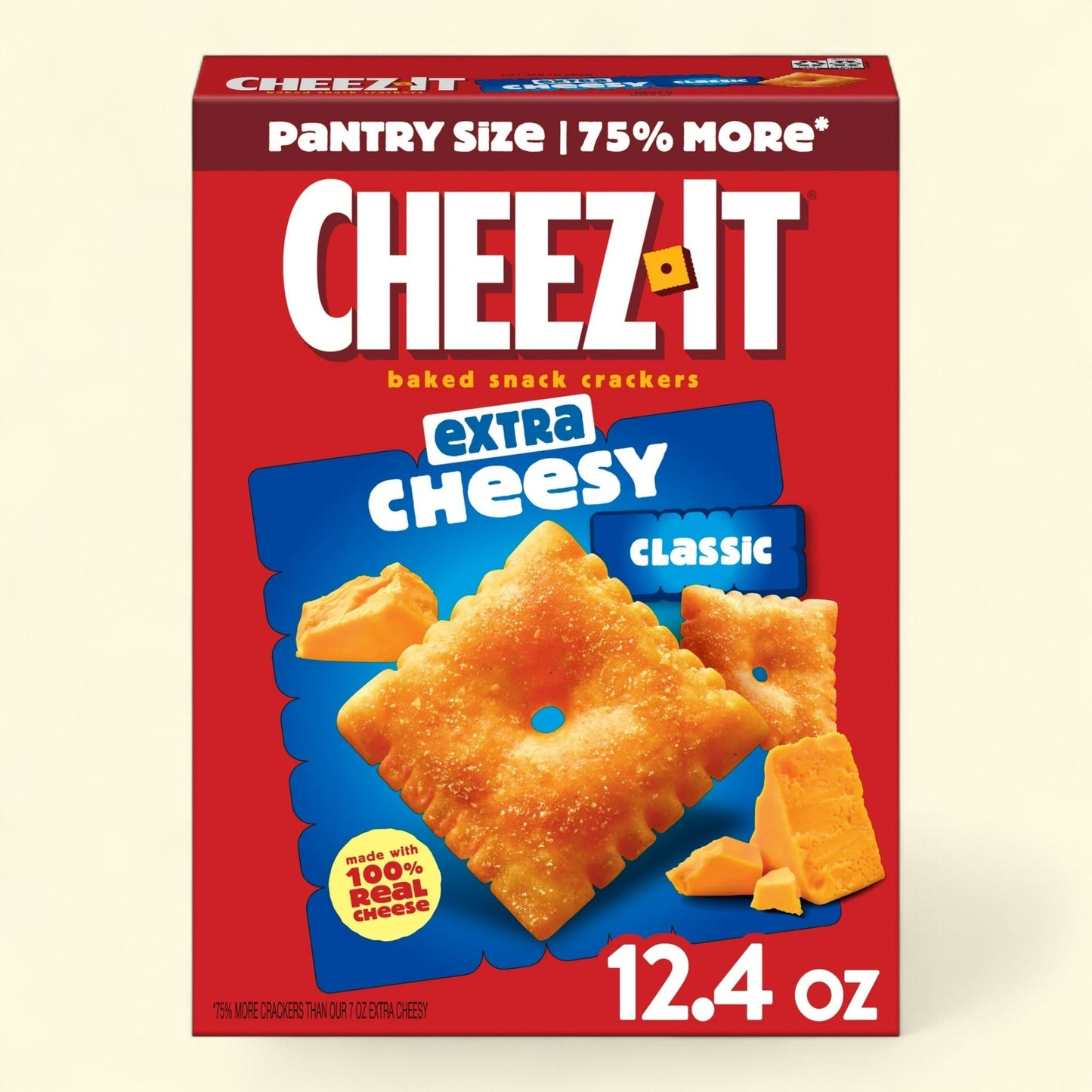 Cheez-It Extra Cheesy Cheese Crackers, 12.4 oz