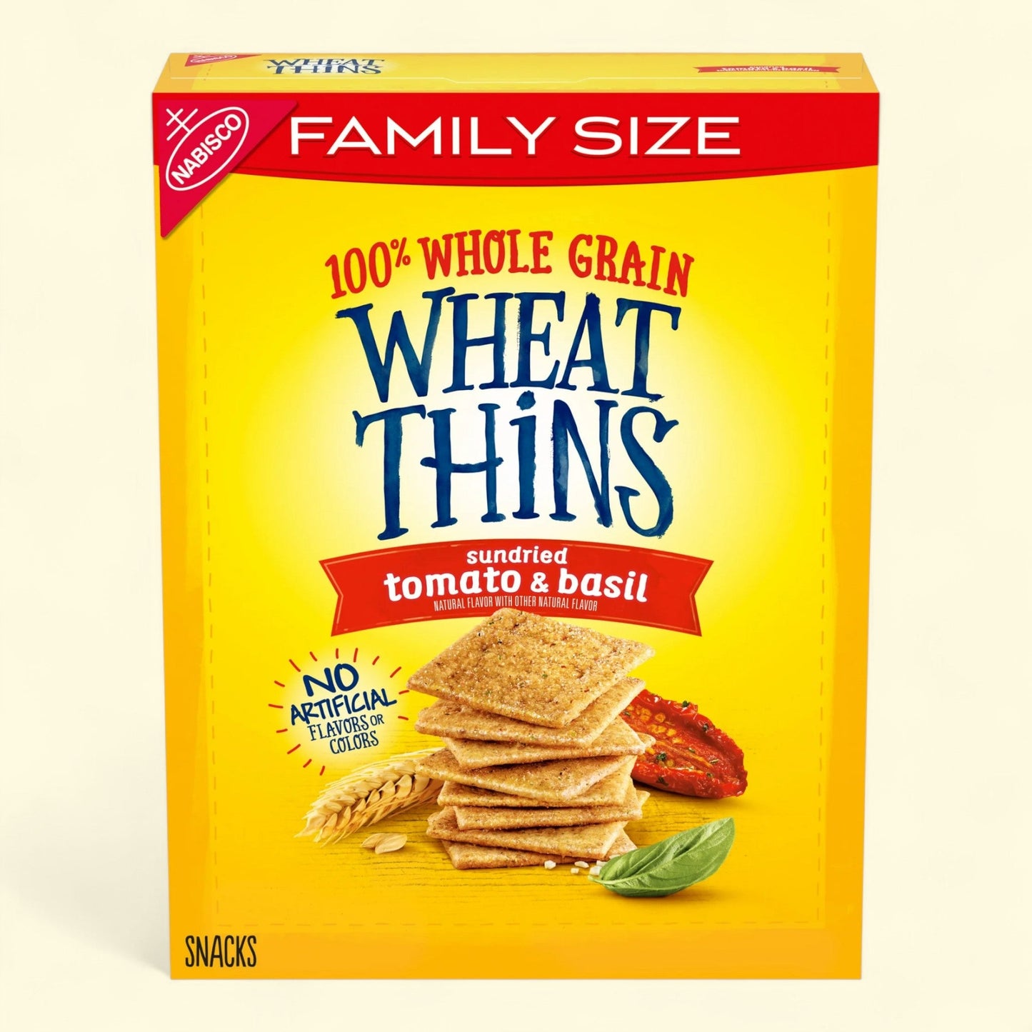 Wheat Thins Crackers, Sundried Tomato & Basil, Family Size, 13 oz