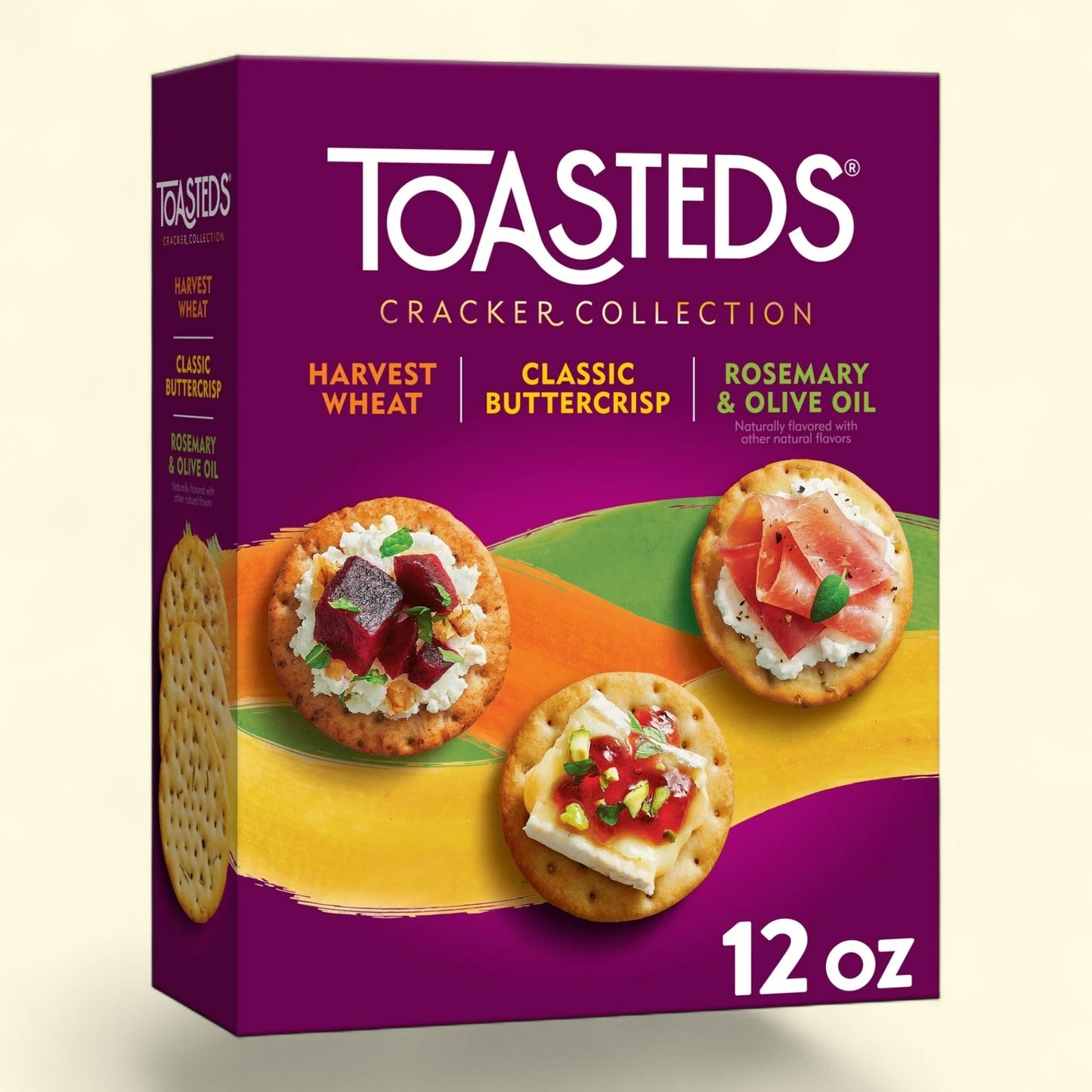 Toasteds Variety Pack Crackers, 12 oz