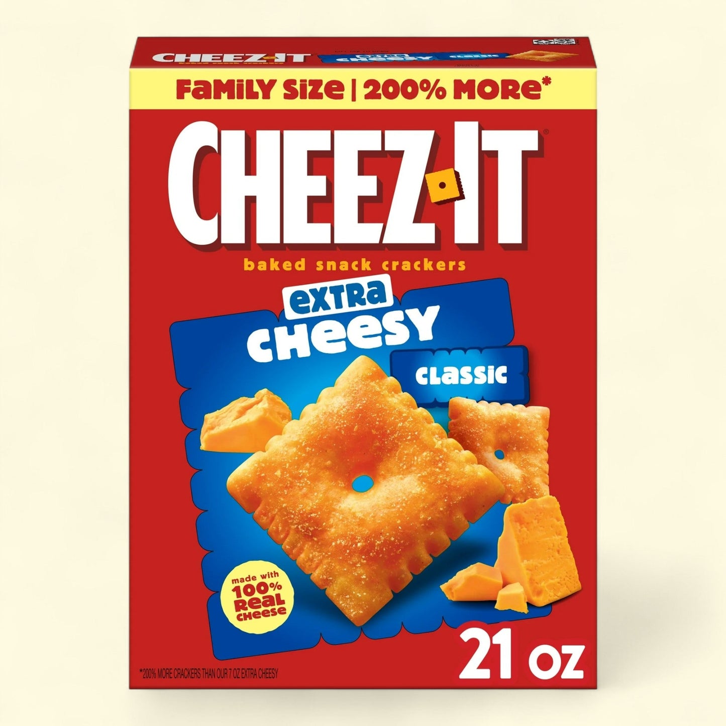 Cheez-It Extra Cheesy Cheese Crackers, 21 oz