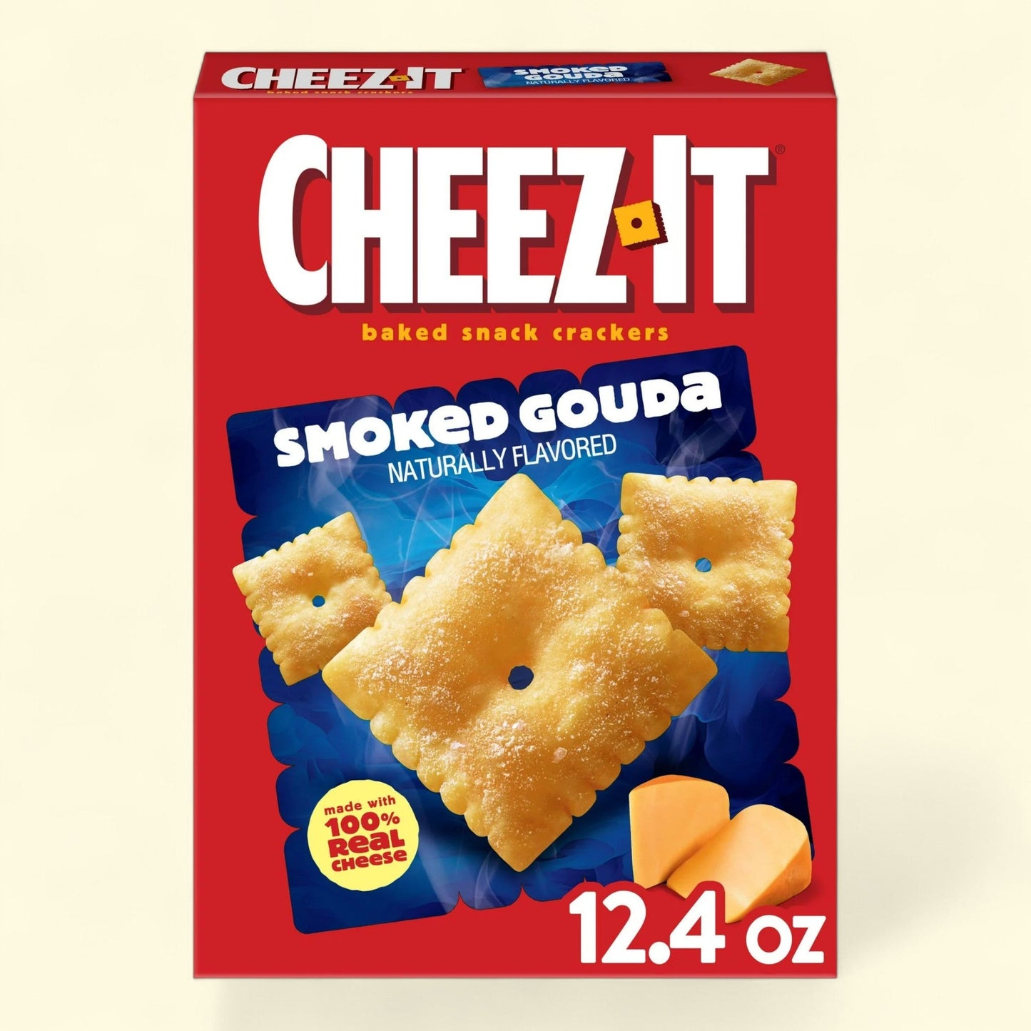 Cheez-It Smoked Gouda Baked Snack Crackers, 12.4 oz