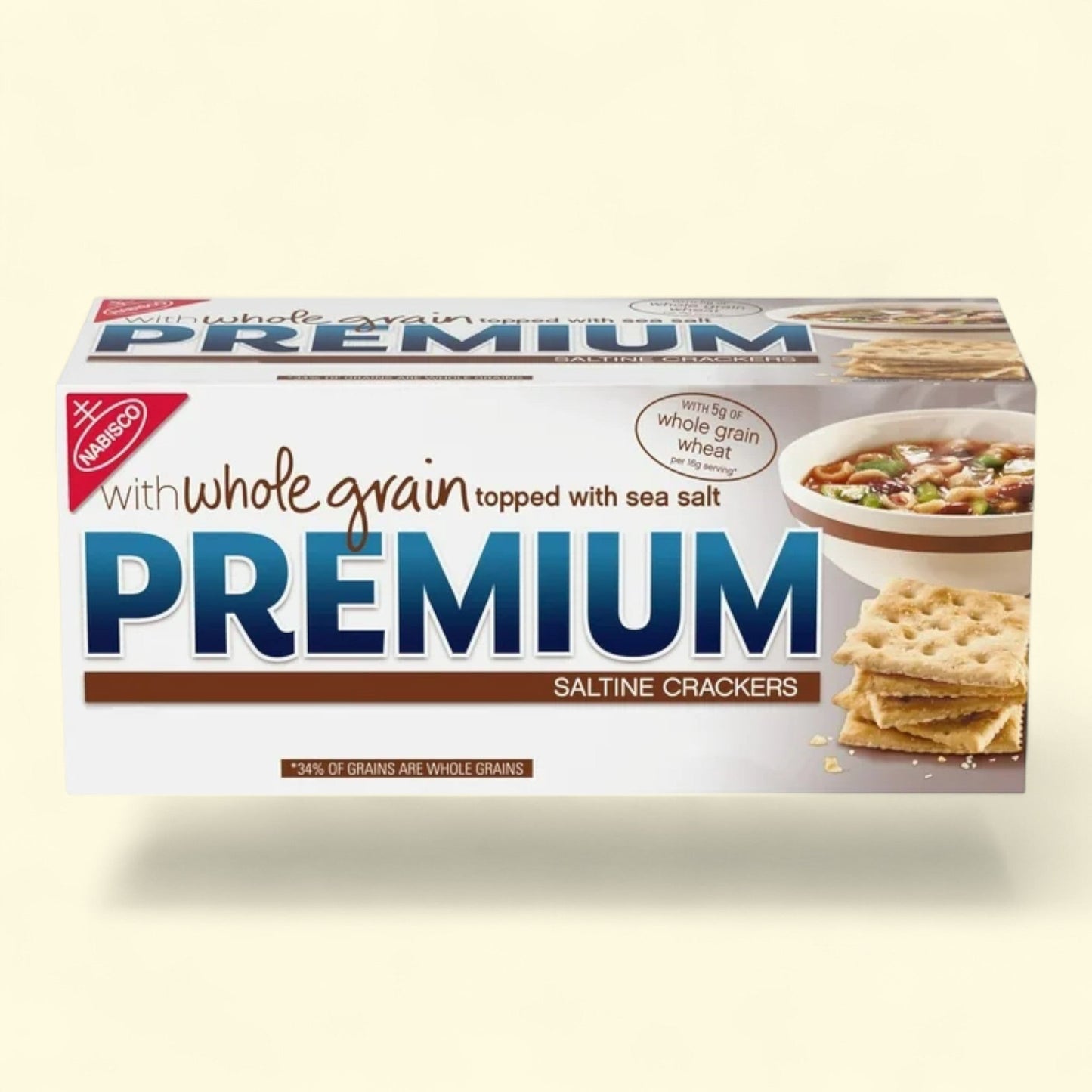 Premium Saltine Crackers, Whole Grain Wheat, 1.06 lb — authentic US product shipped worldwide by Treatspree