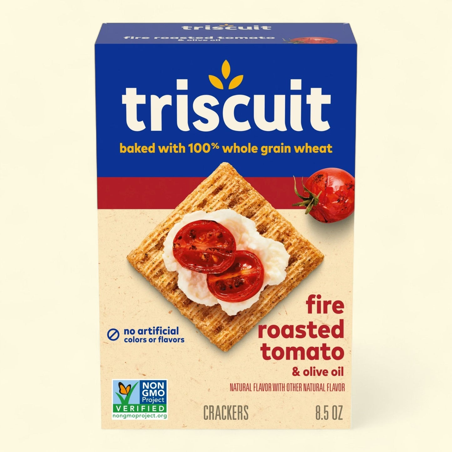 Triscuit Fire Roasted Tomato & Olive Oil Crackers, 8.5 oz — authentic US product shipped worldwide by Treatspree