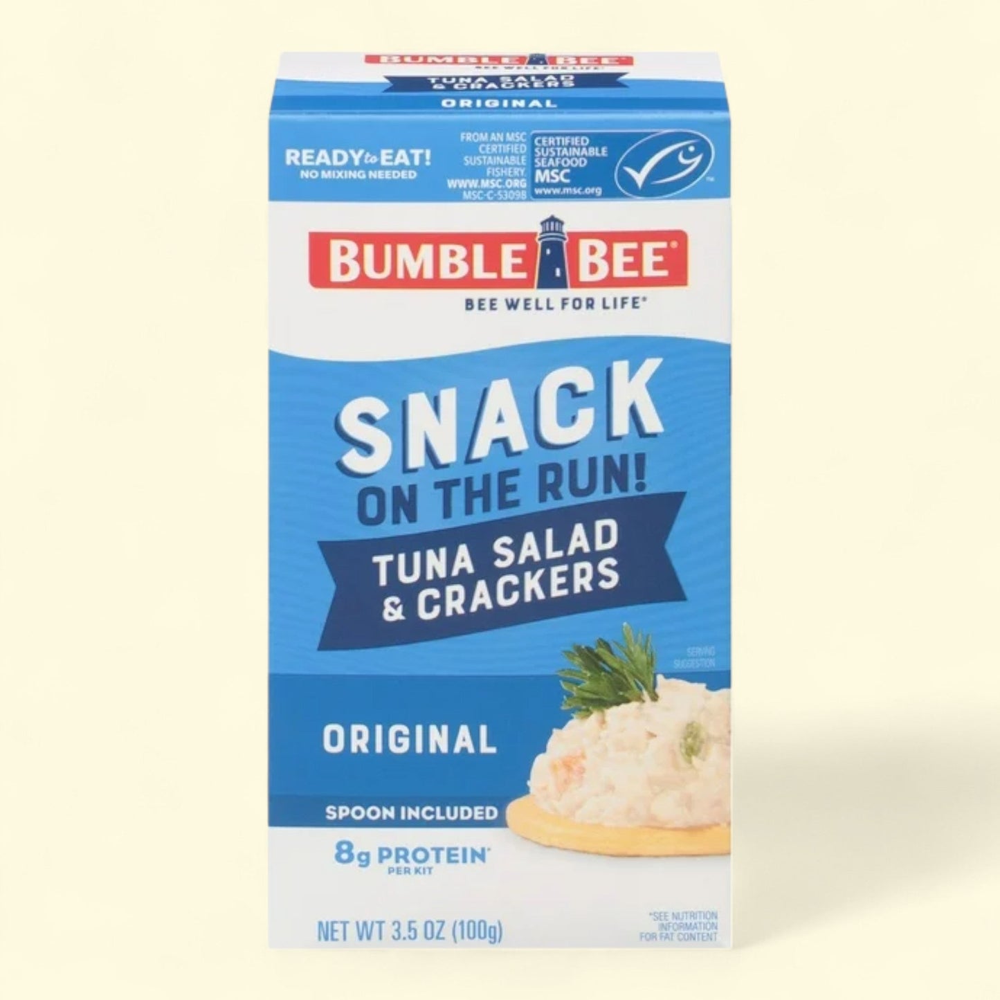 Bumble Bee Snack on the Run with Crackers, 3.5oz Kit — authentic US product shipped worldwide by Treatspree