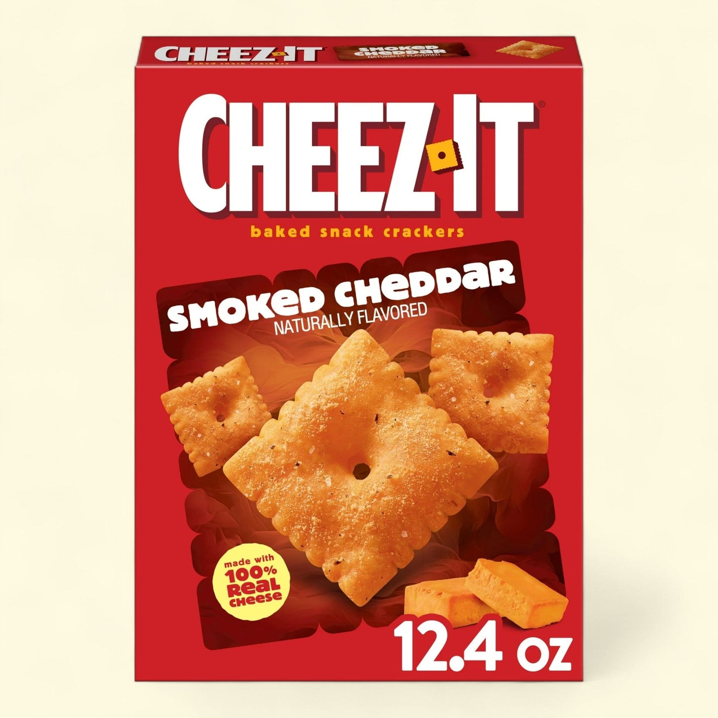 Cheez-It Smoked Cheddar Baked Snack Crackers, 12.4 oz