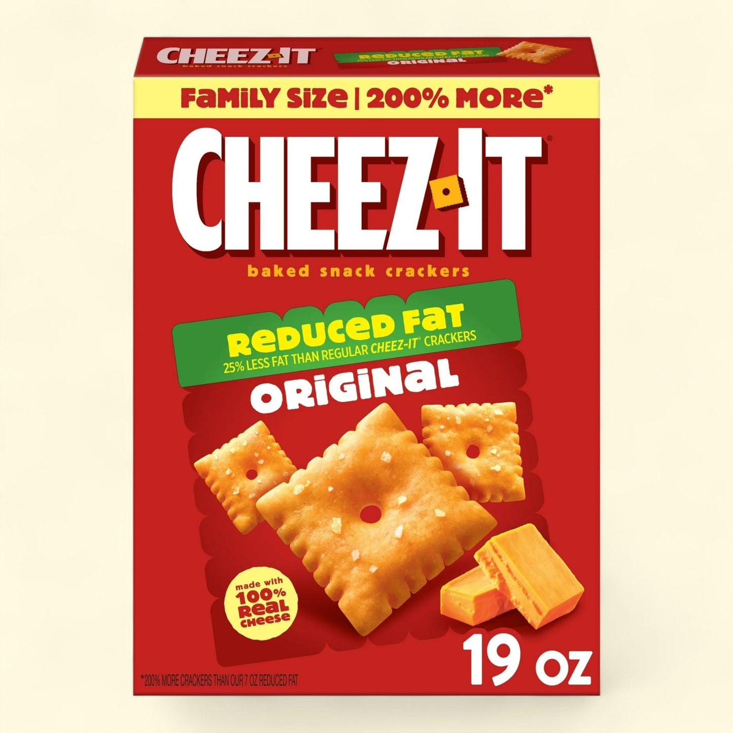 Cheez-It Reduced Fat Original Cheese Crackers, 19 oz.