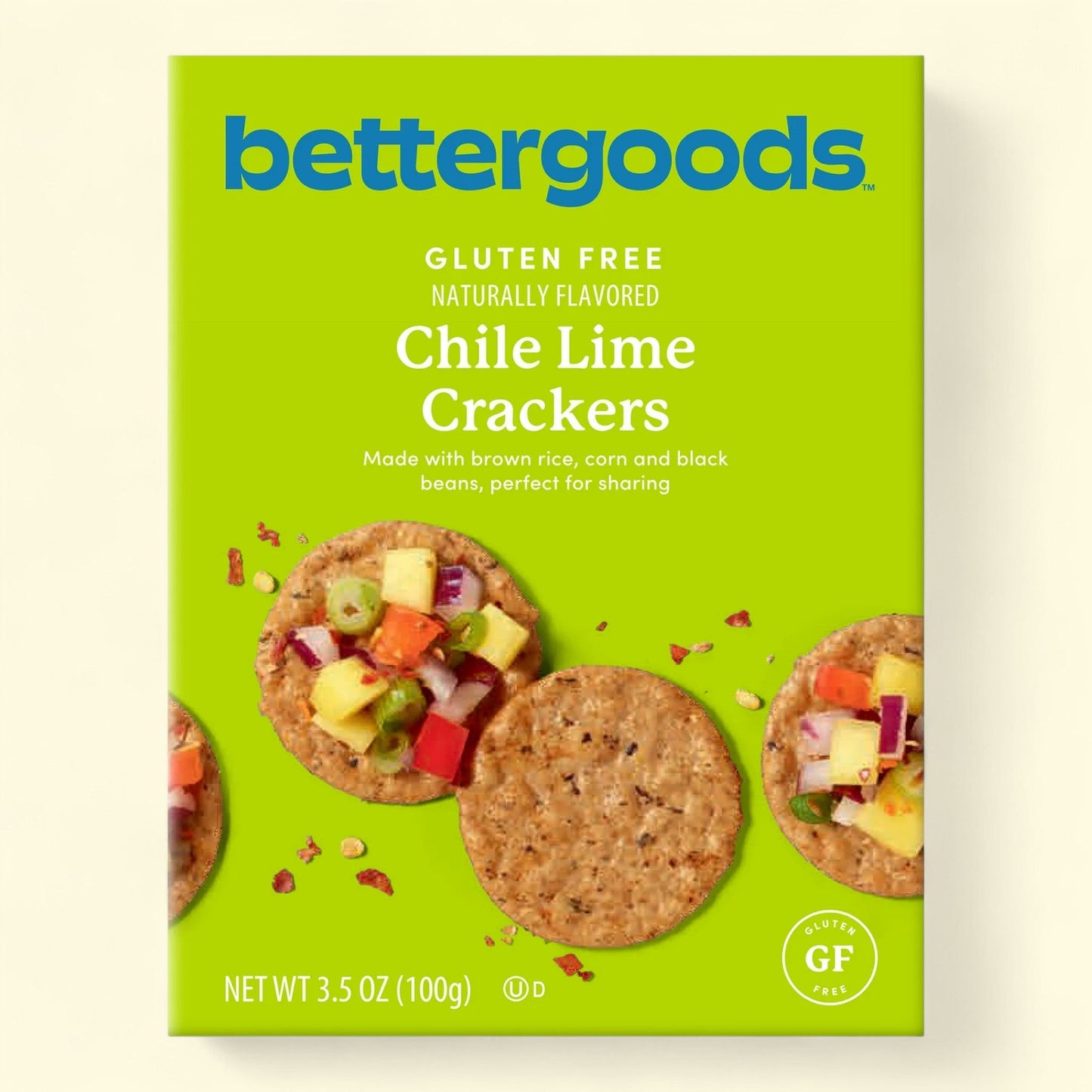 Bettergoods Chile Lime Crackers, 3.5 oz — authentic US product shipped worldwide by Treatspree
