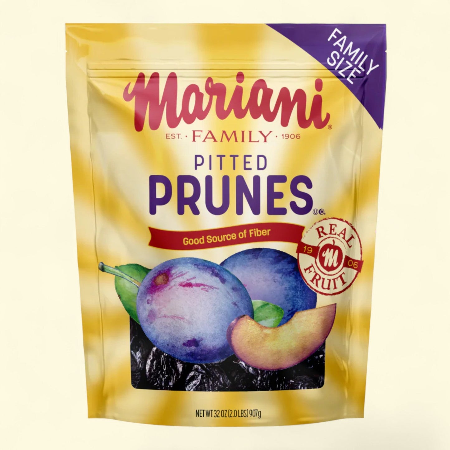 Mariani Dried Prunes, Pitted, 8 oz