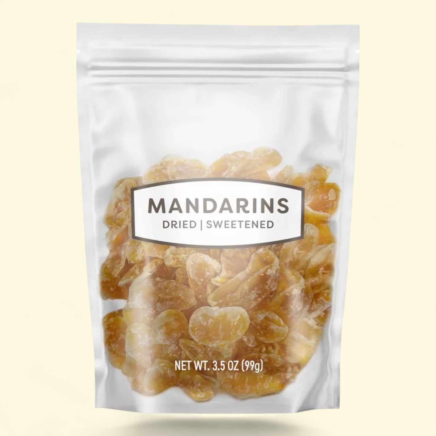 Brand: Dried Sweetened Mandarins, Size: 3.5oz