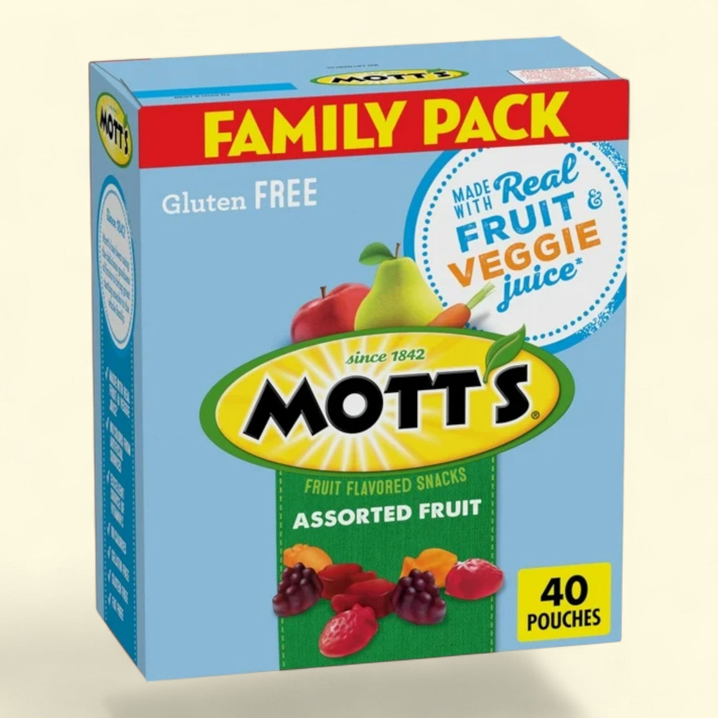 Mott's Fruit Flavored Snacks, Assorted Fruit, 40 Ct, 32 oz