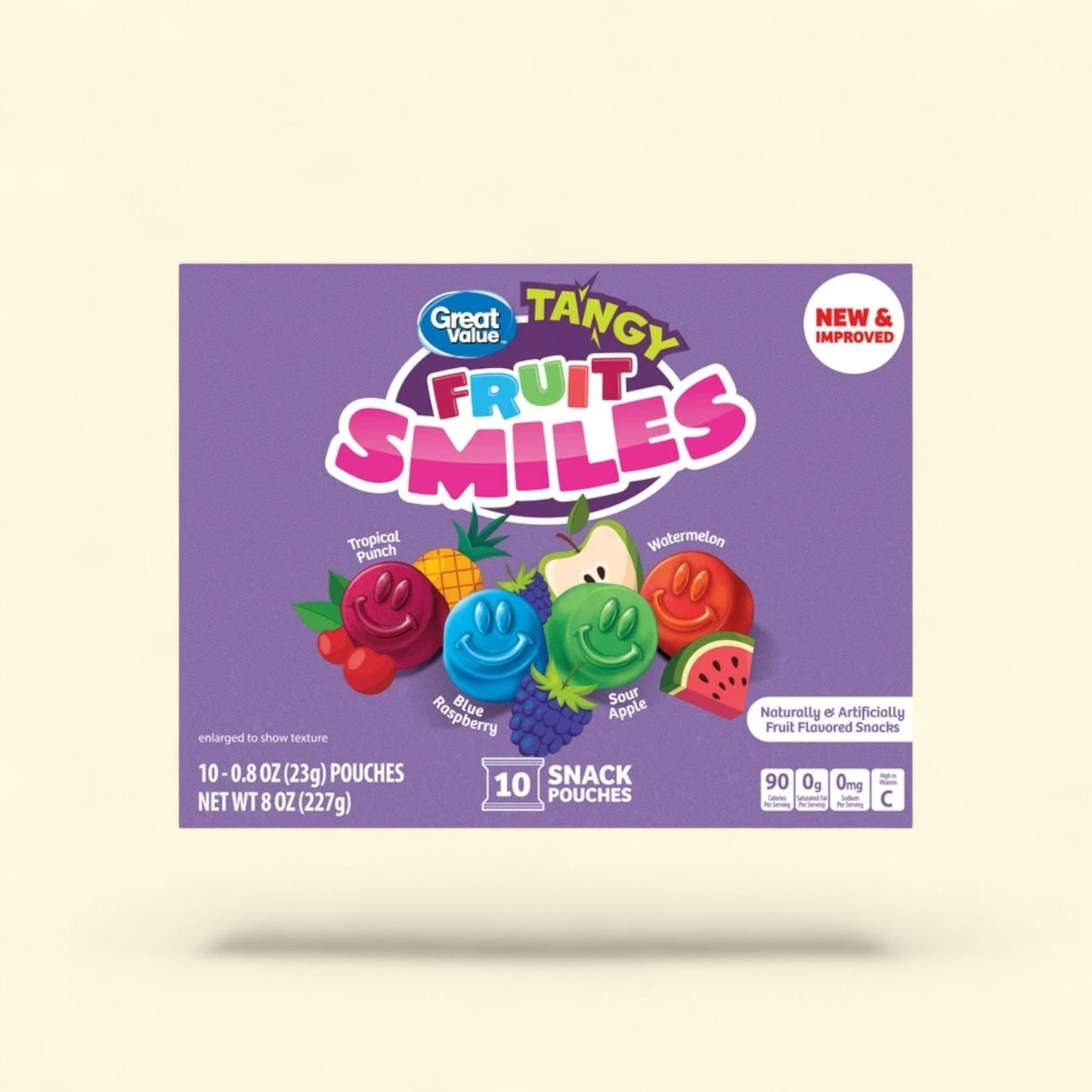 Great Value Fruit Smiles Snacks, 10 Count — authentic US product shipped worldwide by Treatspree
