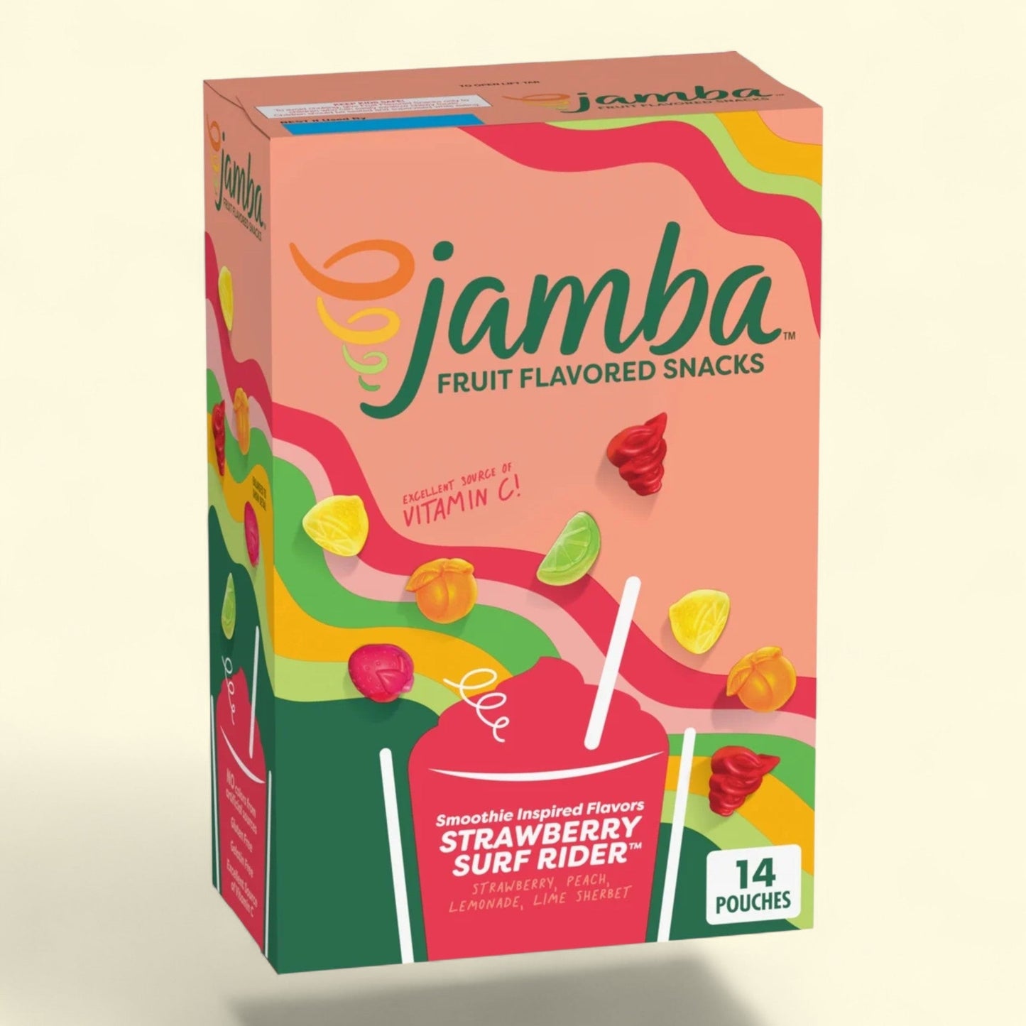 Jamba Fruit Flavored Snacks, Strawberry Surf Rider, 16.8 oz
