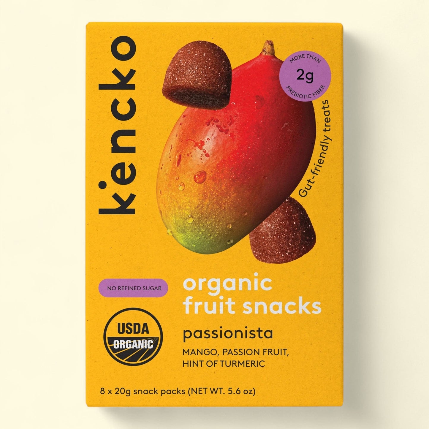 Kencko Passionista Organic Fruit Snacks, 5.6oz, 8 Pack