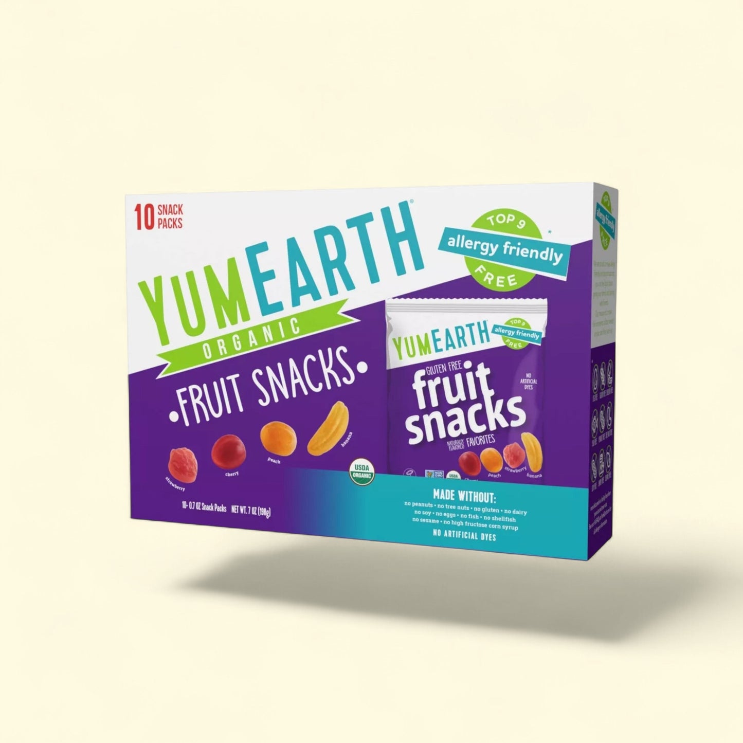 Yum Earth Fruit Snacks, 7oz/10ct — authentic US product shipped worldwide by Treatspree