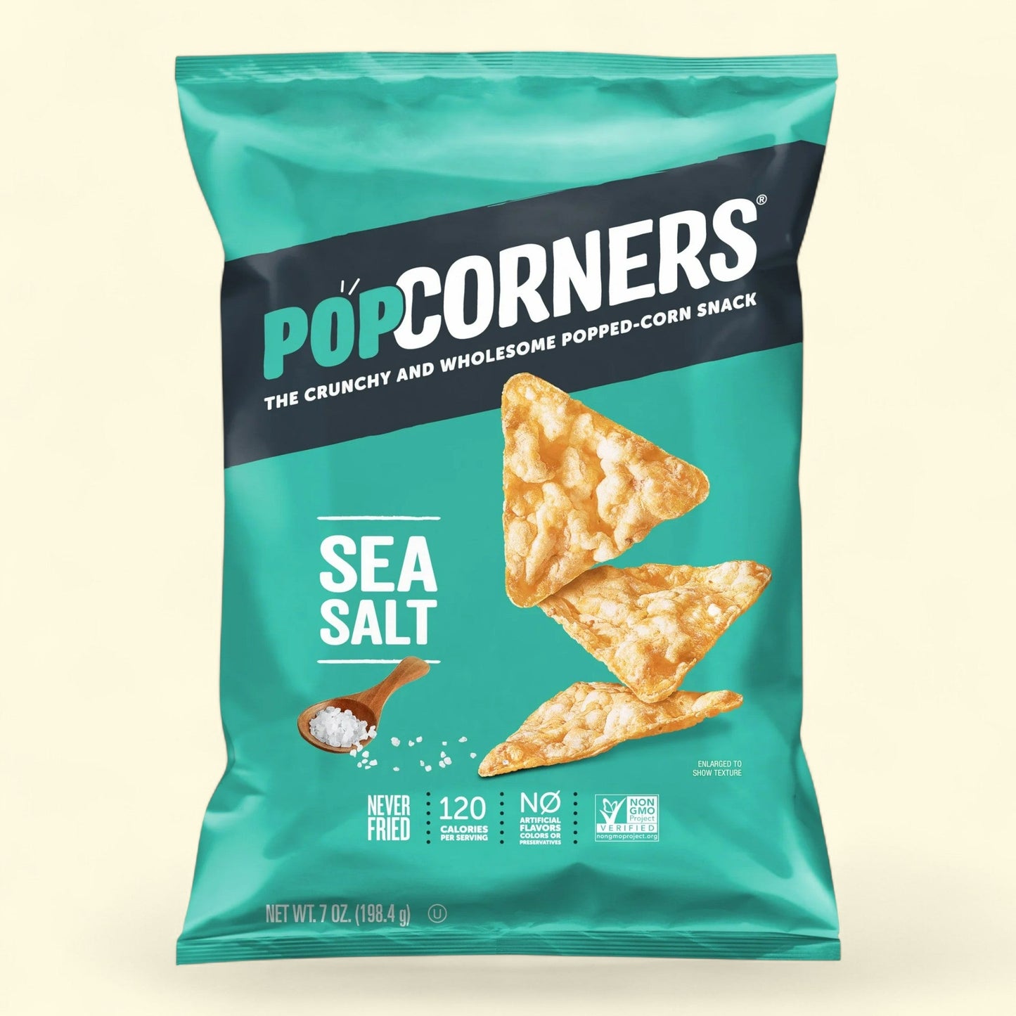 Popcorners Sea Salt Popped Corn Snacks, 7 oz