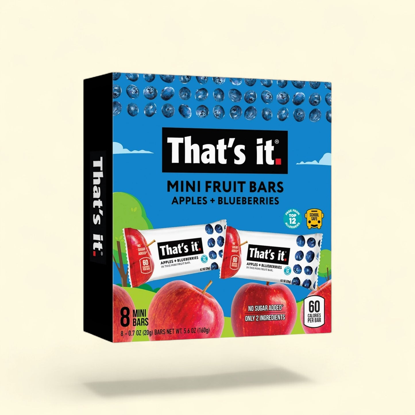 That's it. Soft Chewy Apple + Blueberry Fruit Bars, 0.7 oz, 8 Ct. — authentic US product shipped worldwide by Treatspree