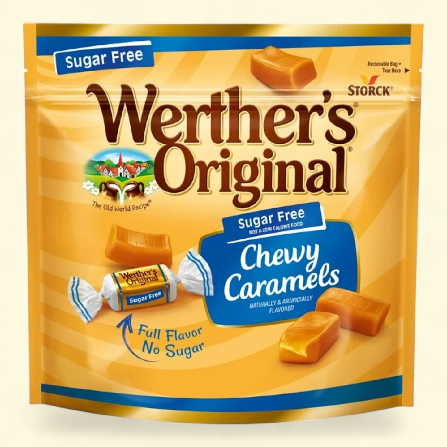 Werther's Original Chewy Sugar Free Caramel Candy, 7.7 oz