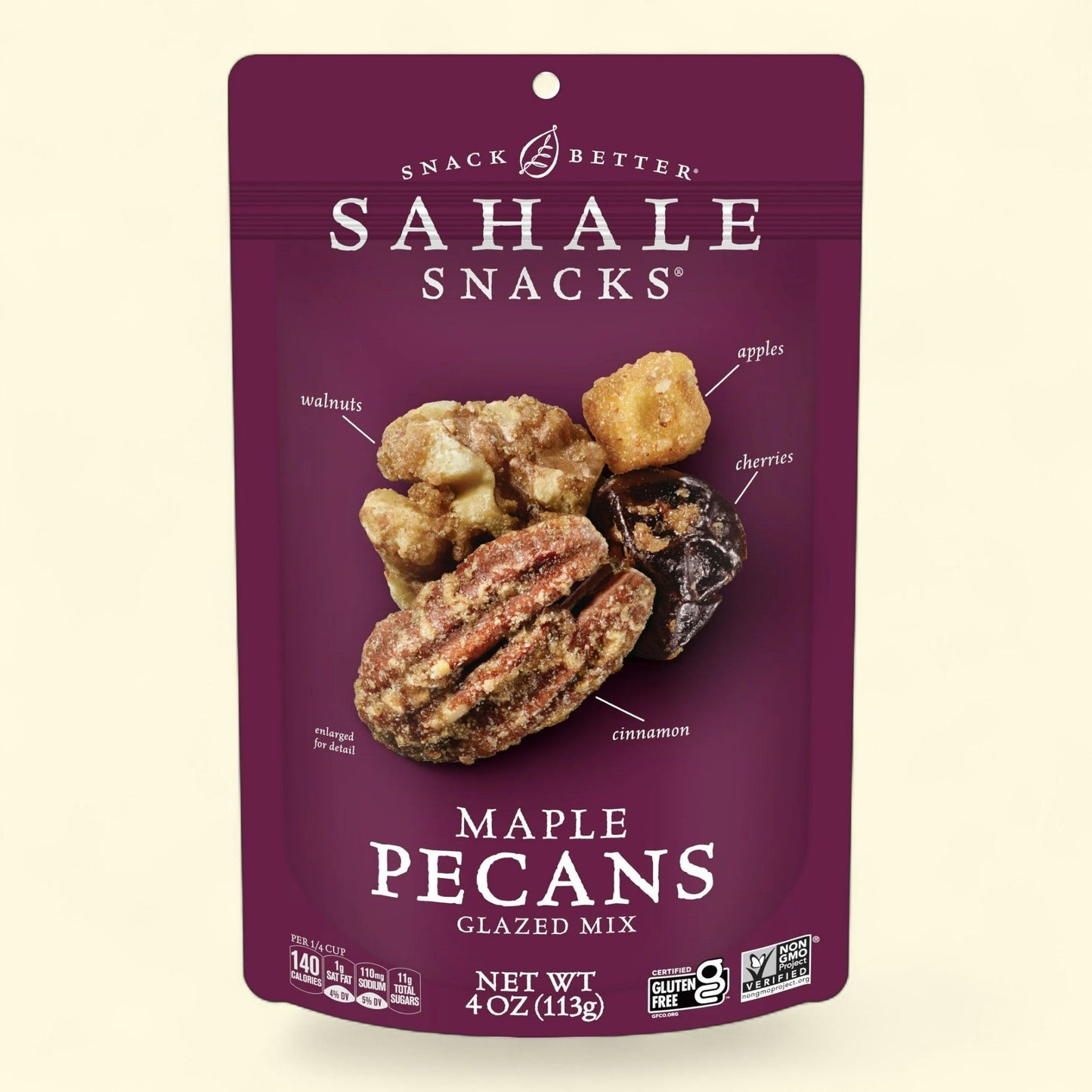 Sahale Snacks Maple Pecans Glazed Mix, 4-Ounce Bag