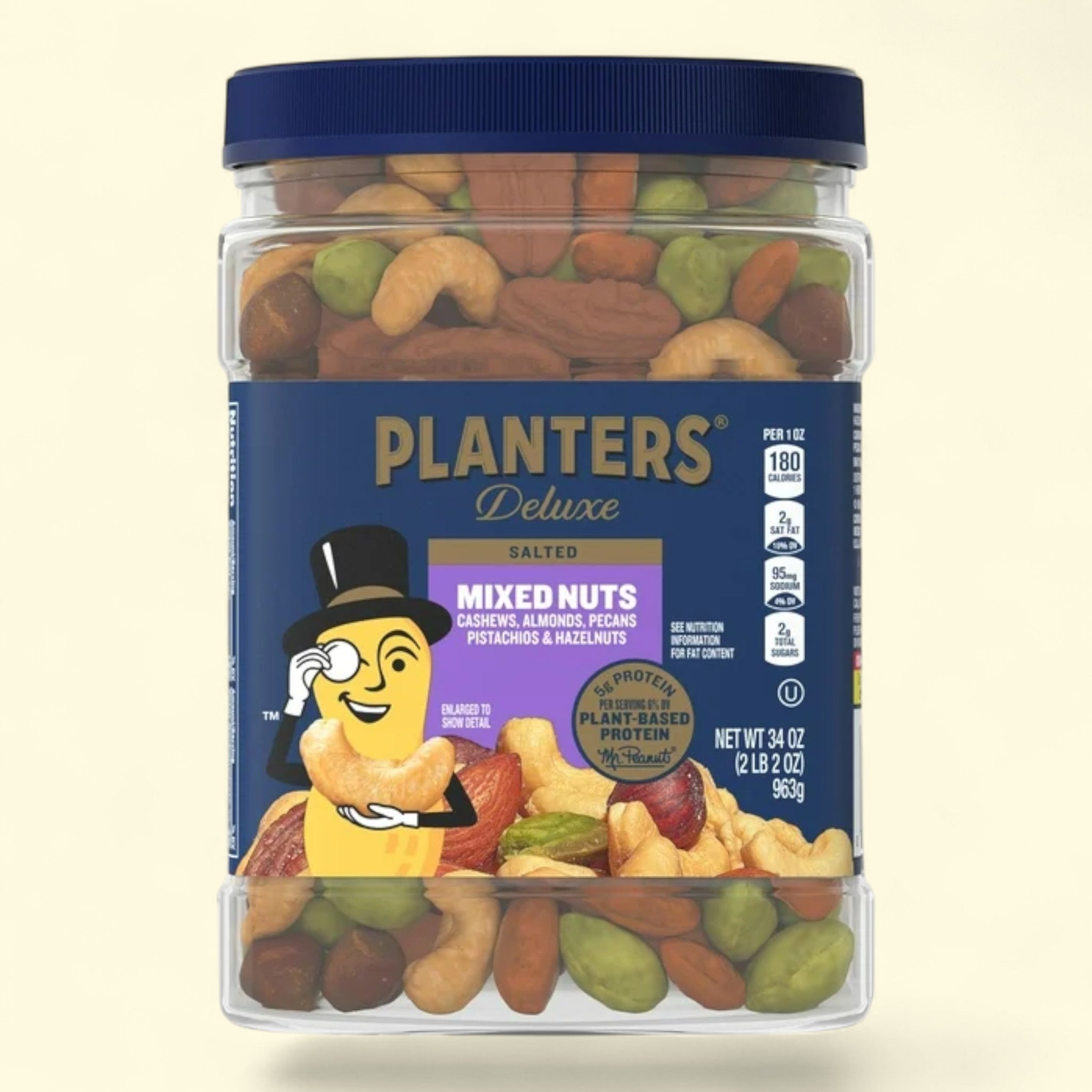 PLANTERS Deluxe Salted Mixed Nuts, 34 oz | Treatspree