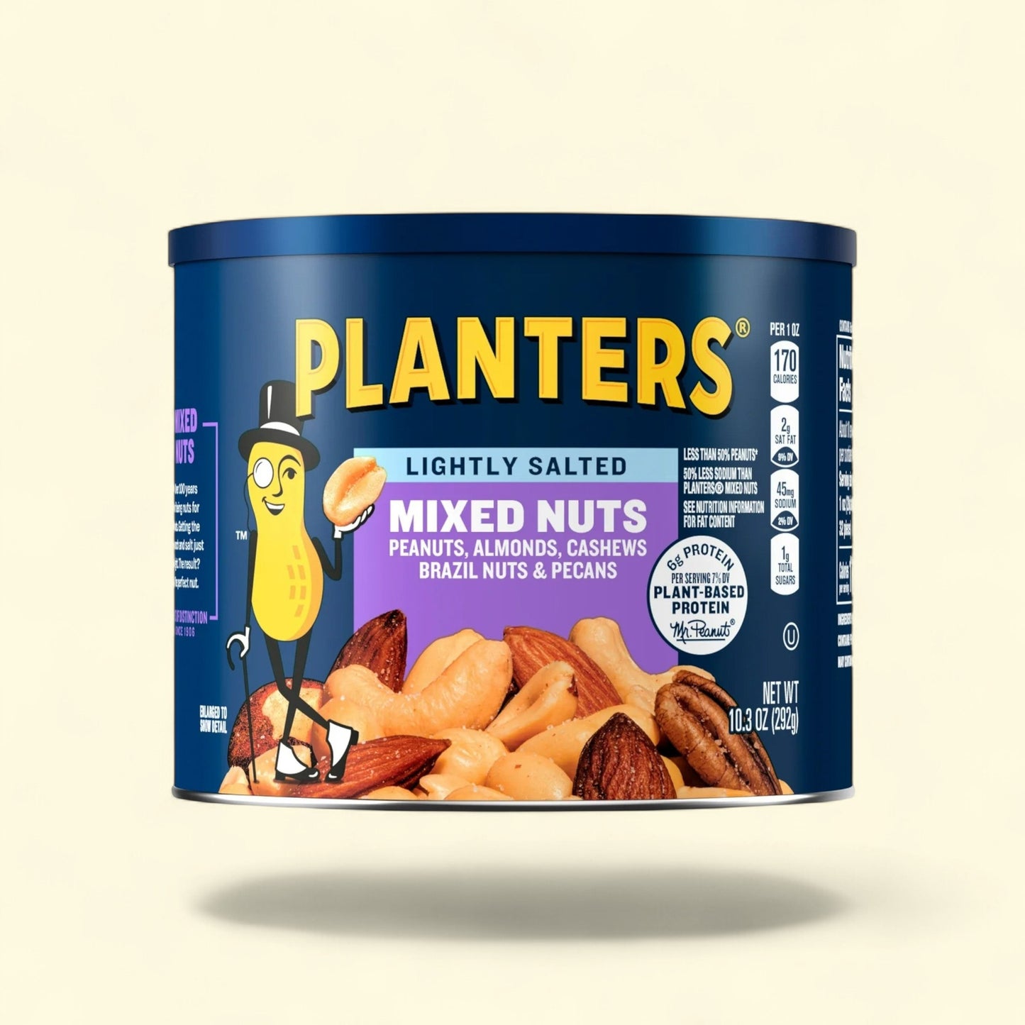 Planters Mixed Nuts, 10.3 oz Canister — authentic US product shipped worldwide by Treatspree