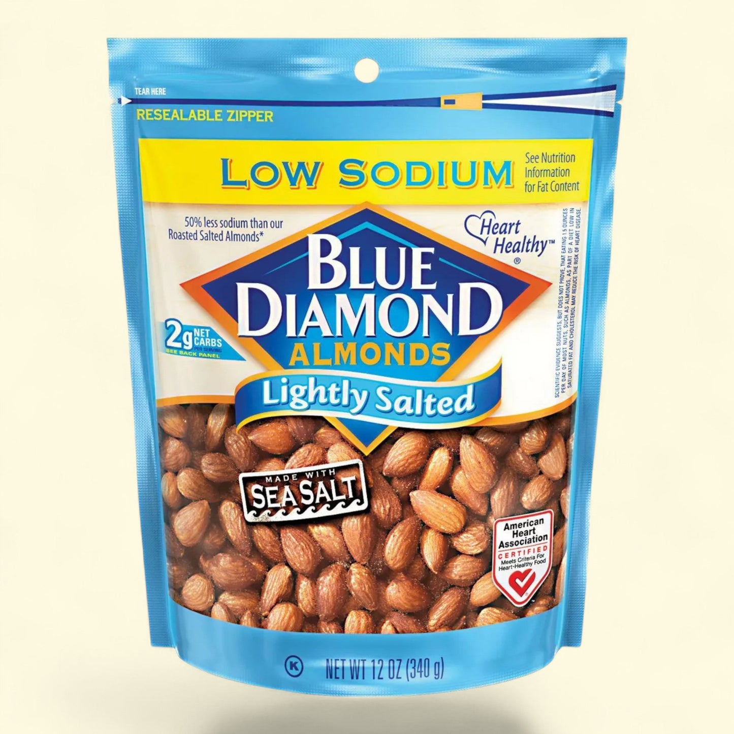 Blue Diamond Almonds Lightly Salted, 12oz
