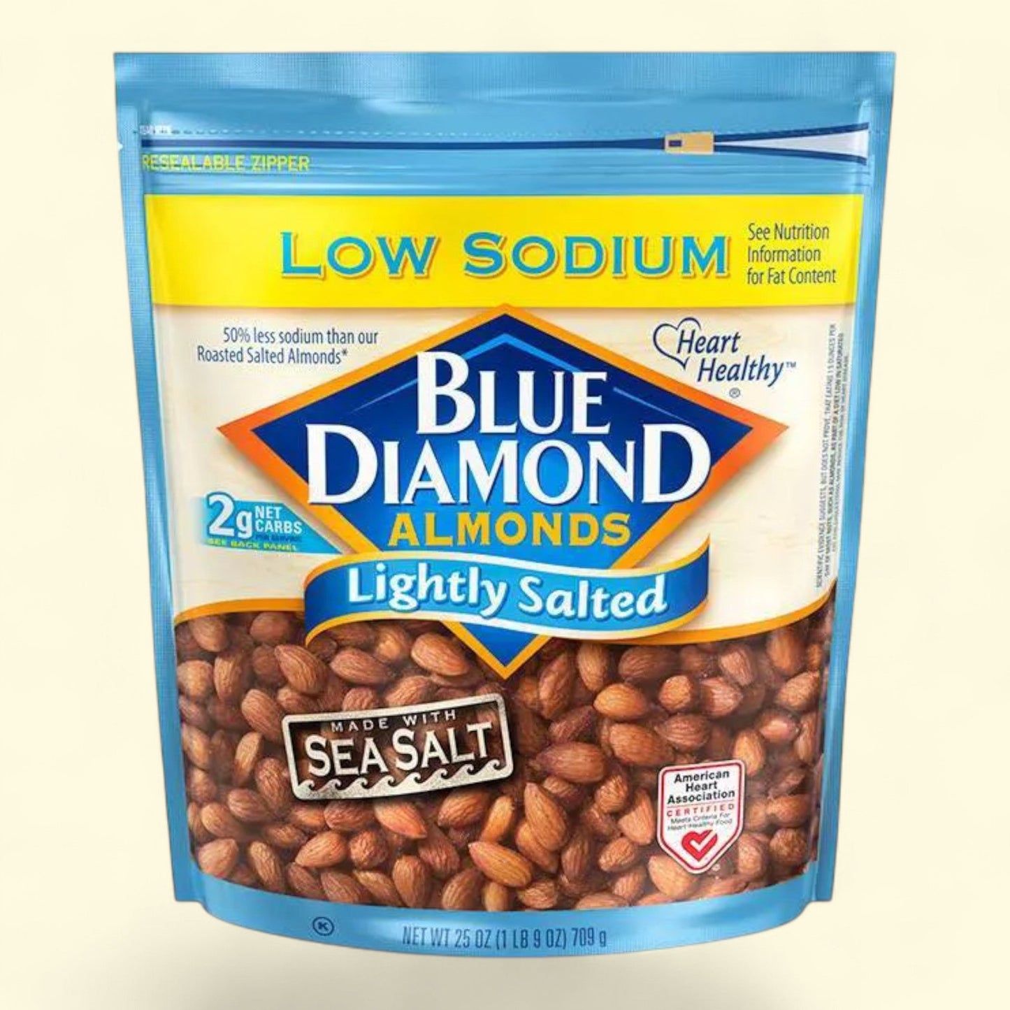 Blue Diamond Almonds, Lightly Salted, 25oz