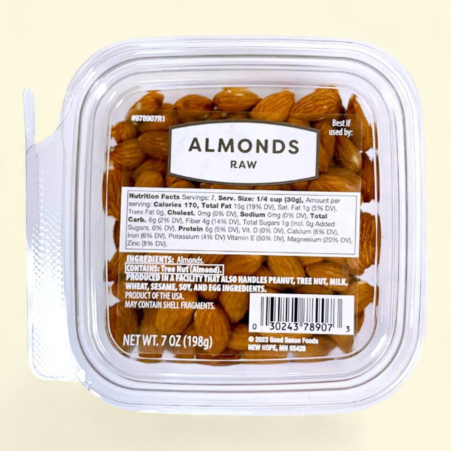 Raw Almonds, 7oz
