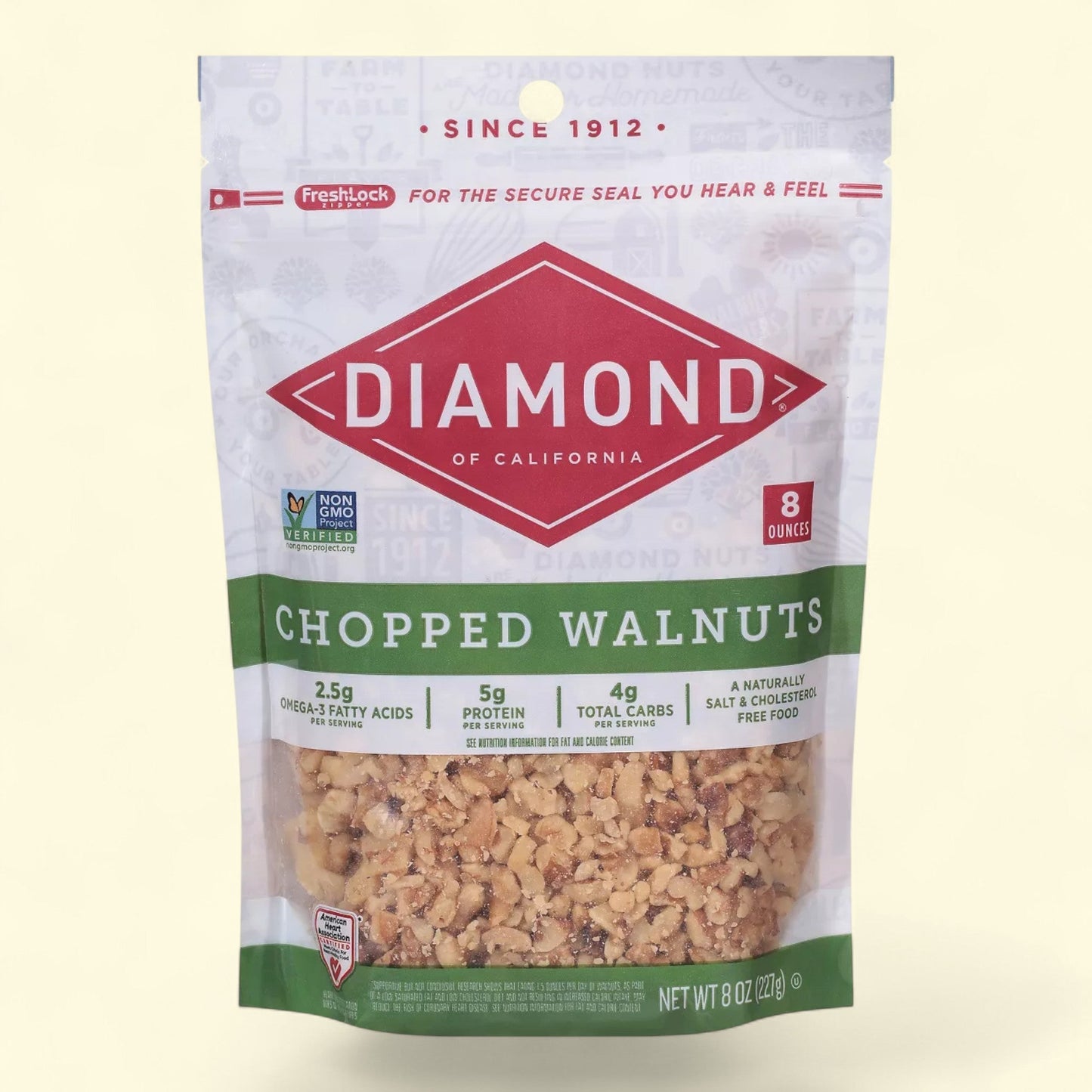 Diamond Chopped Walnuts, 8oz.