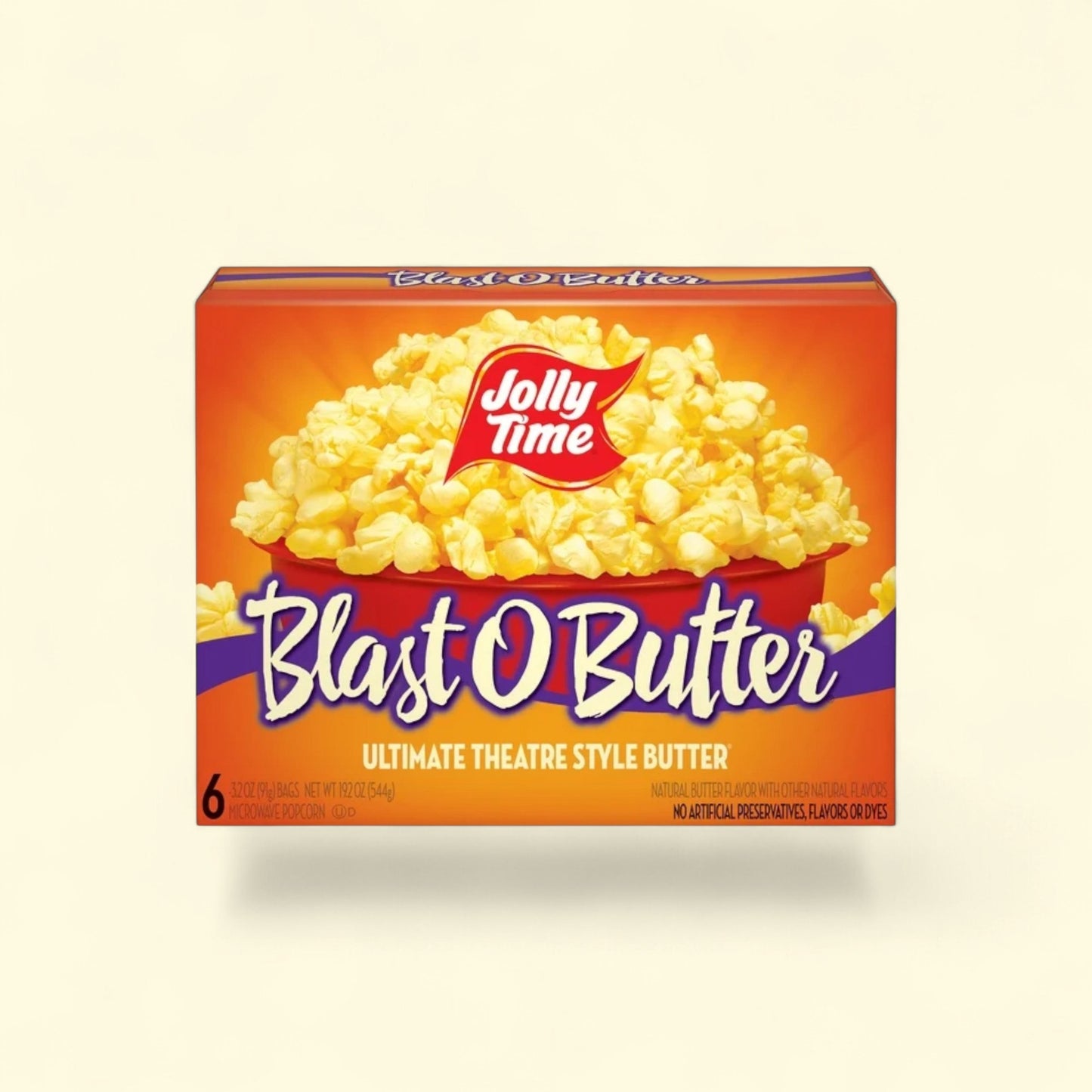 Jolly Time Microwave Popcorn, Blast O Butter Ultimate Theatre Style... — authentic US product shipped worldwide by Treatspree